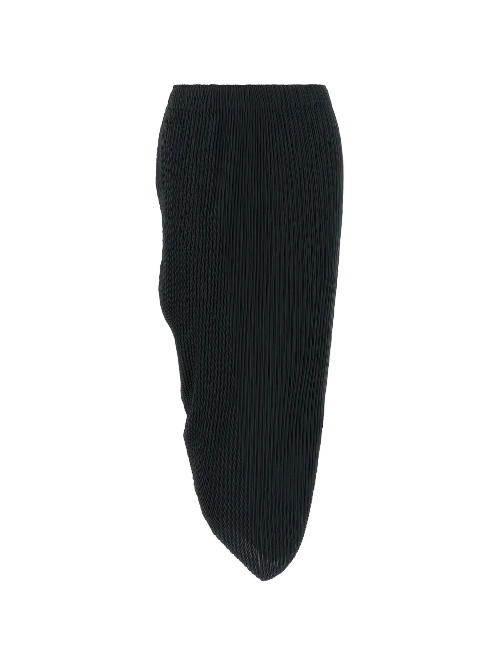Leaf Pleats asymmetrical midi skirt - 1