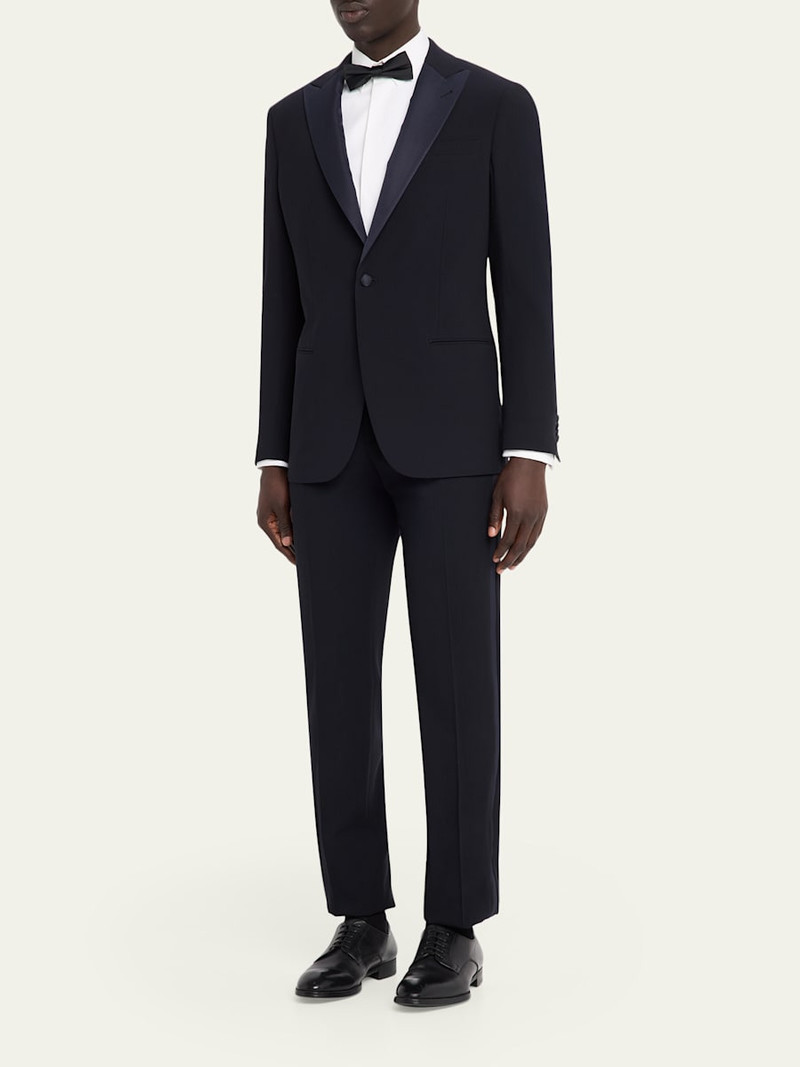 GIORGIO ARMANI Men's Soho Line Wool Peak-Lapel Dinner Jacket outlook