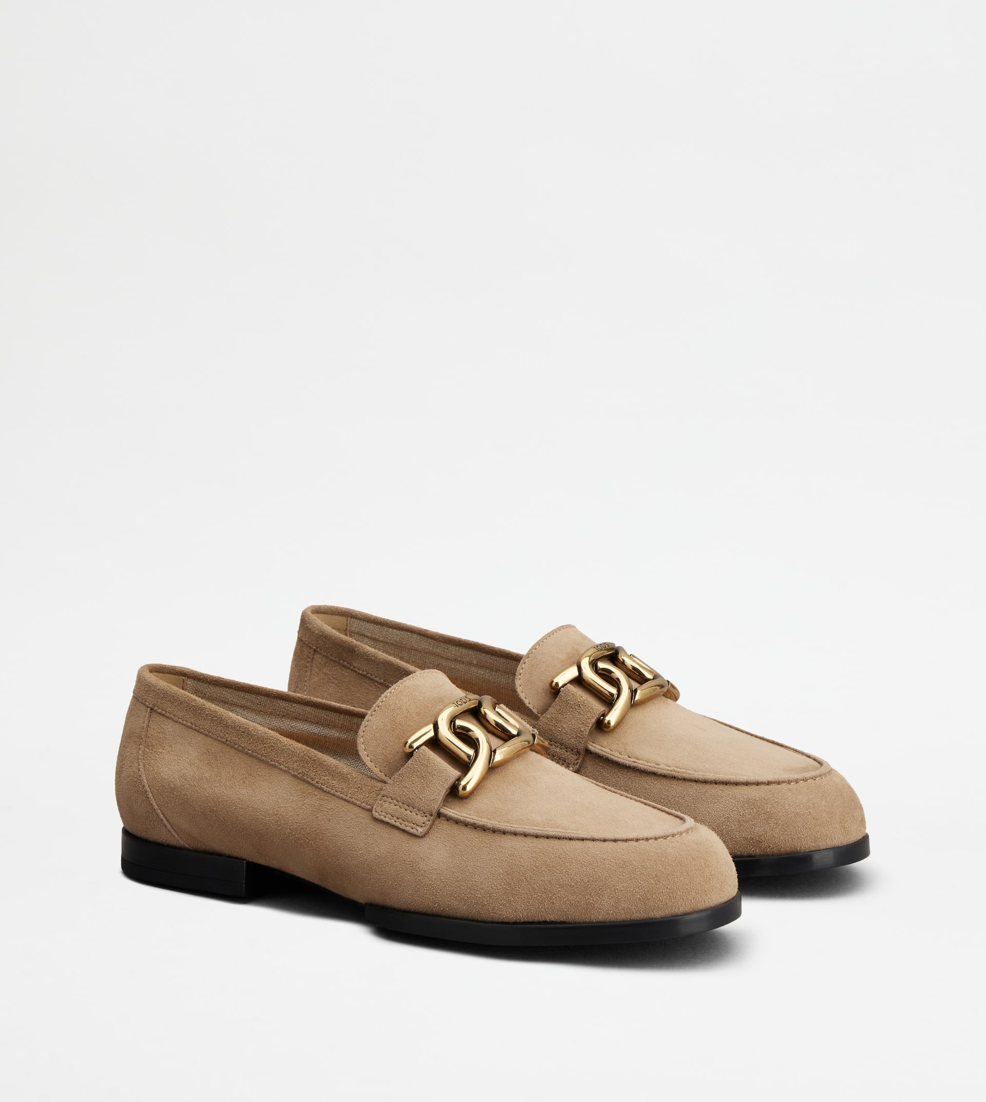 KATE LOAFERS IN SUEDE - BROWN - 3