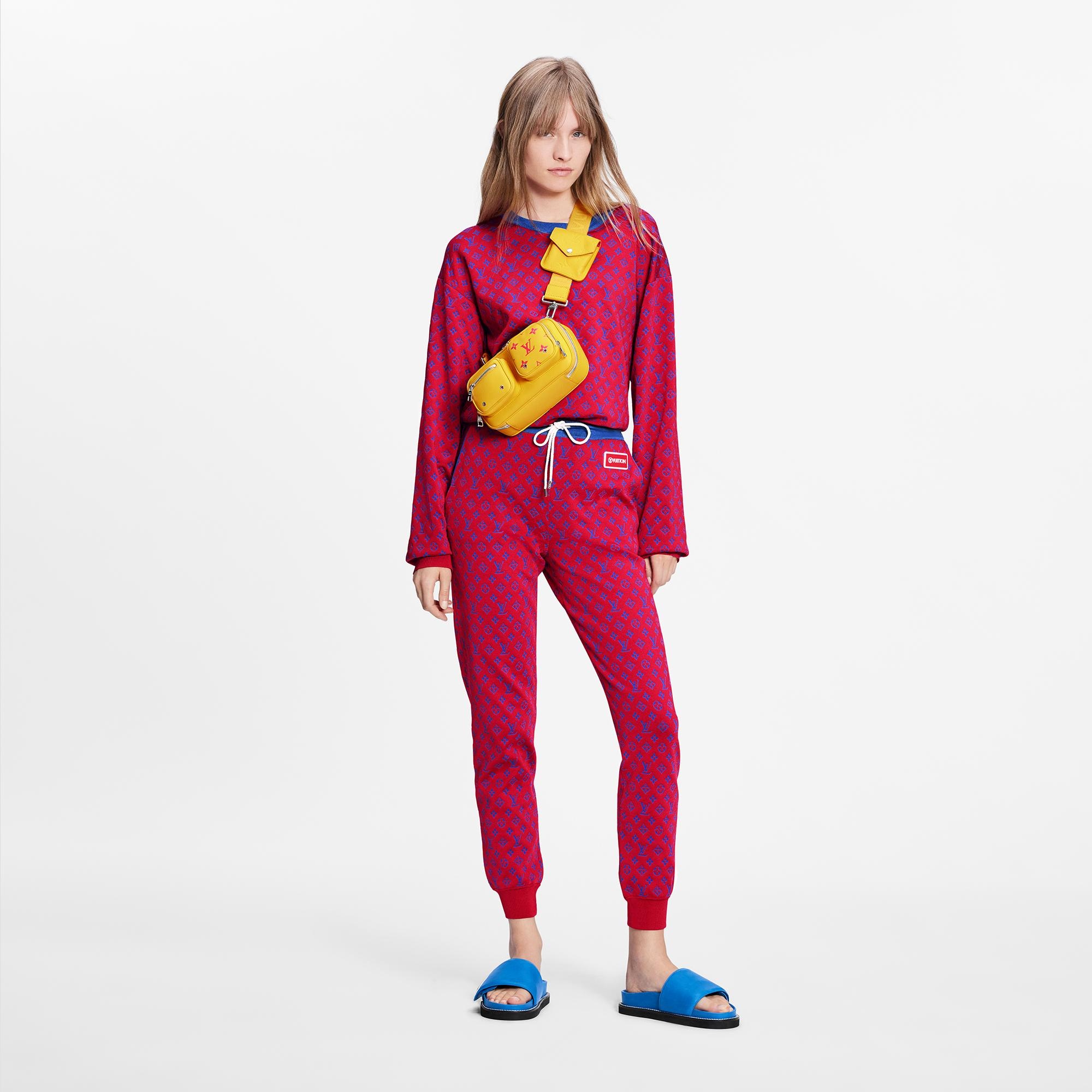 Monogram Jacquard Knit Jogging Pants - 2