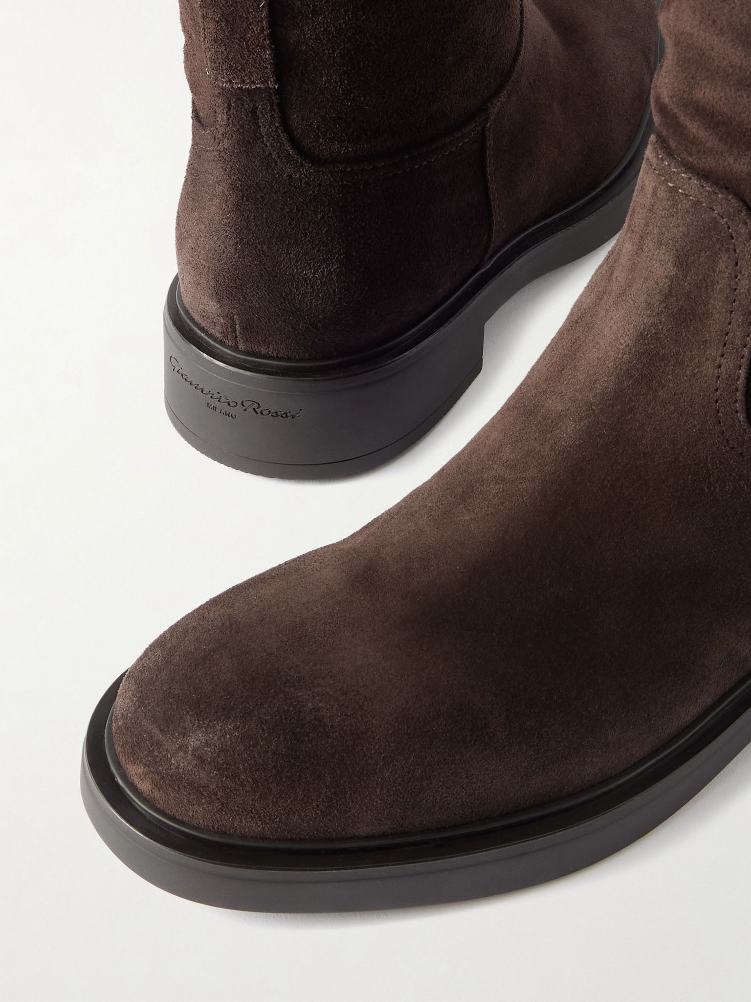 Ascott 20 suede knee boots Chocolate - 4