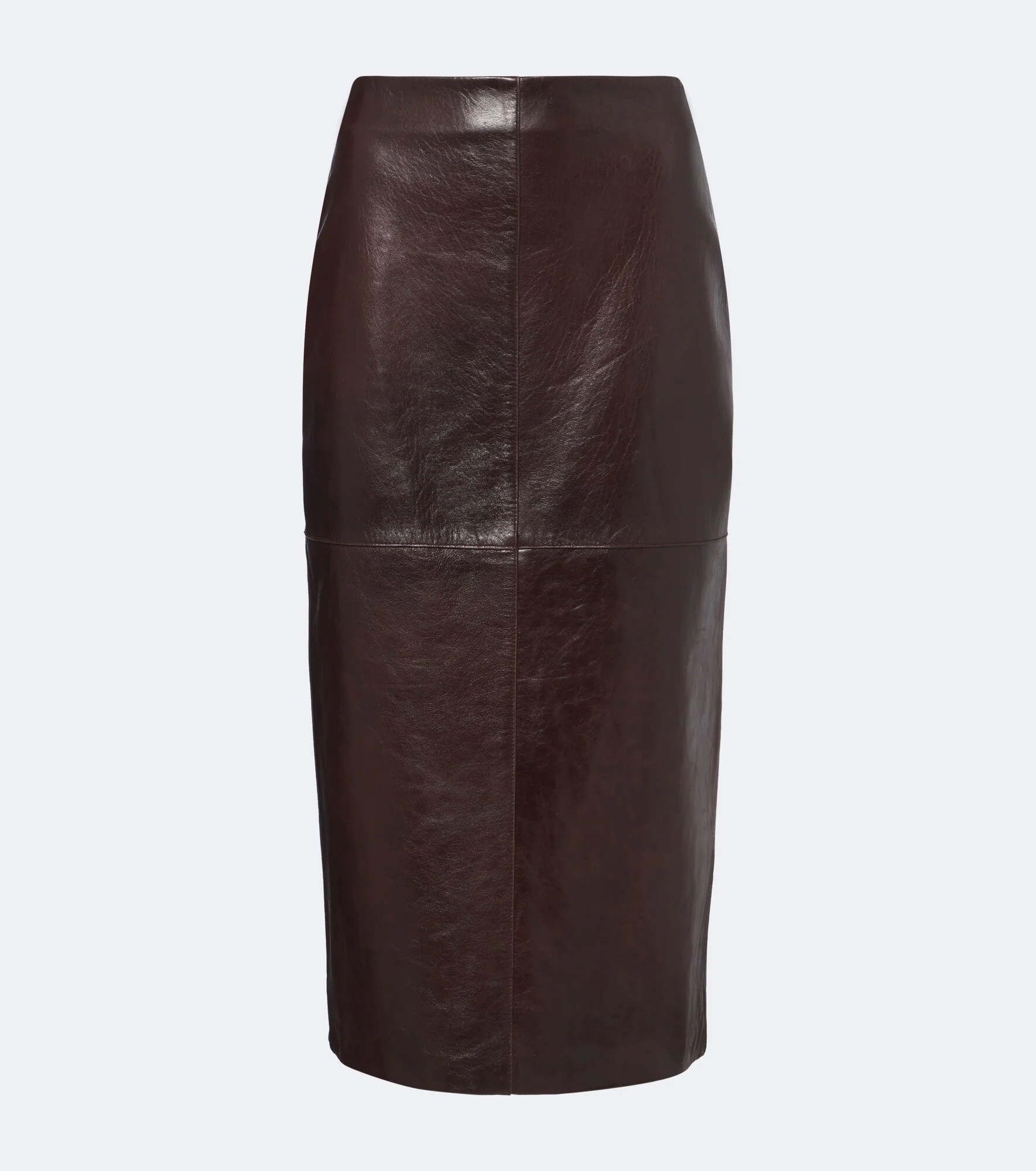 Leather midi skirt - 1