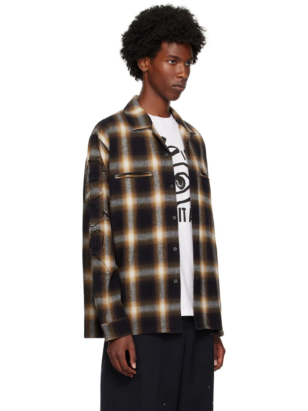 Brown Check Shirt - 2