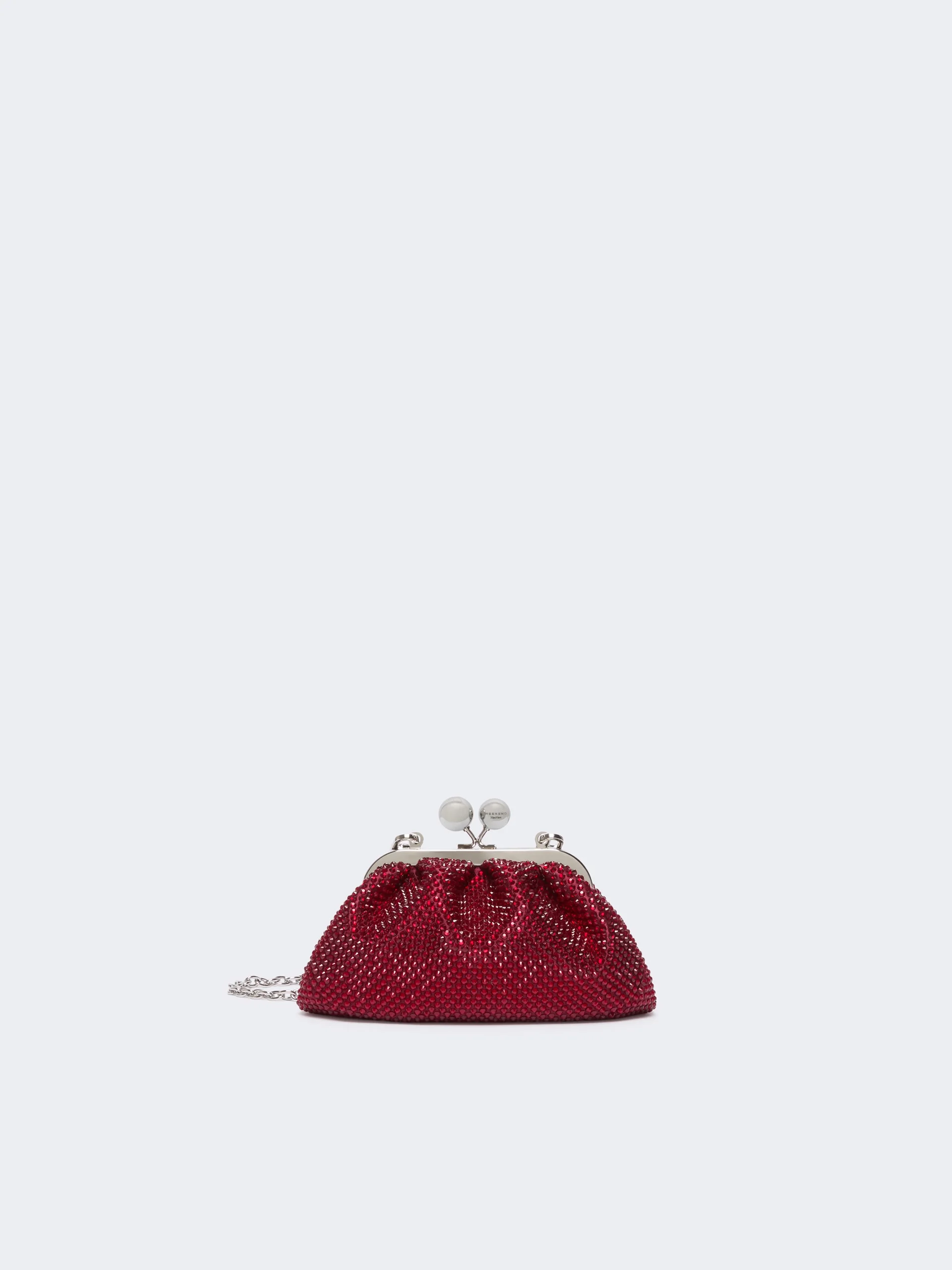 VINO Extra small Pasticcino Bag with rhinestones - RED - 1