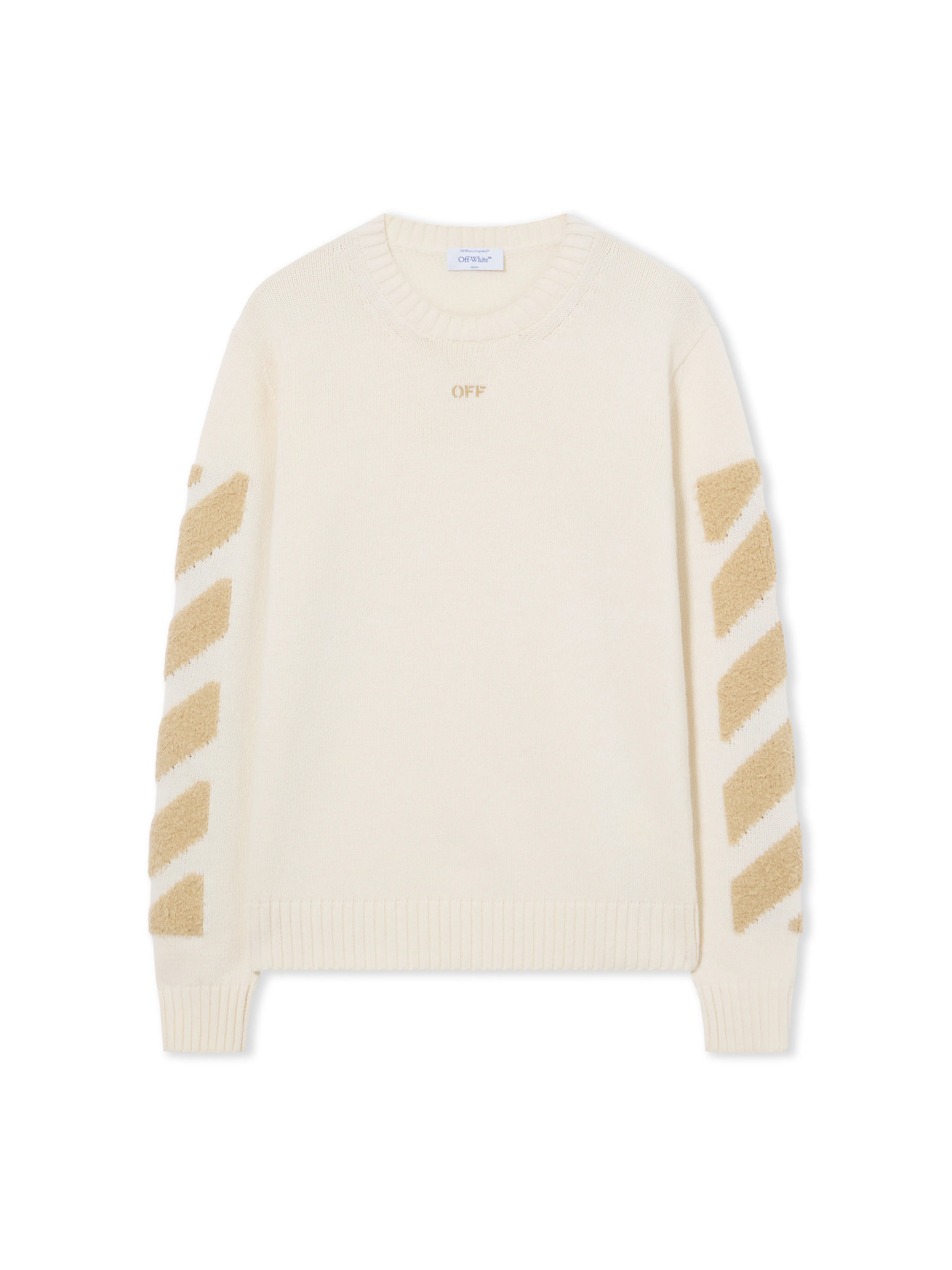 Diagonals Fuzzy Knit Crewneck - 1