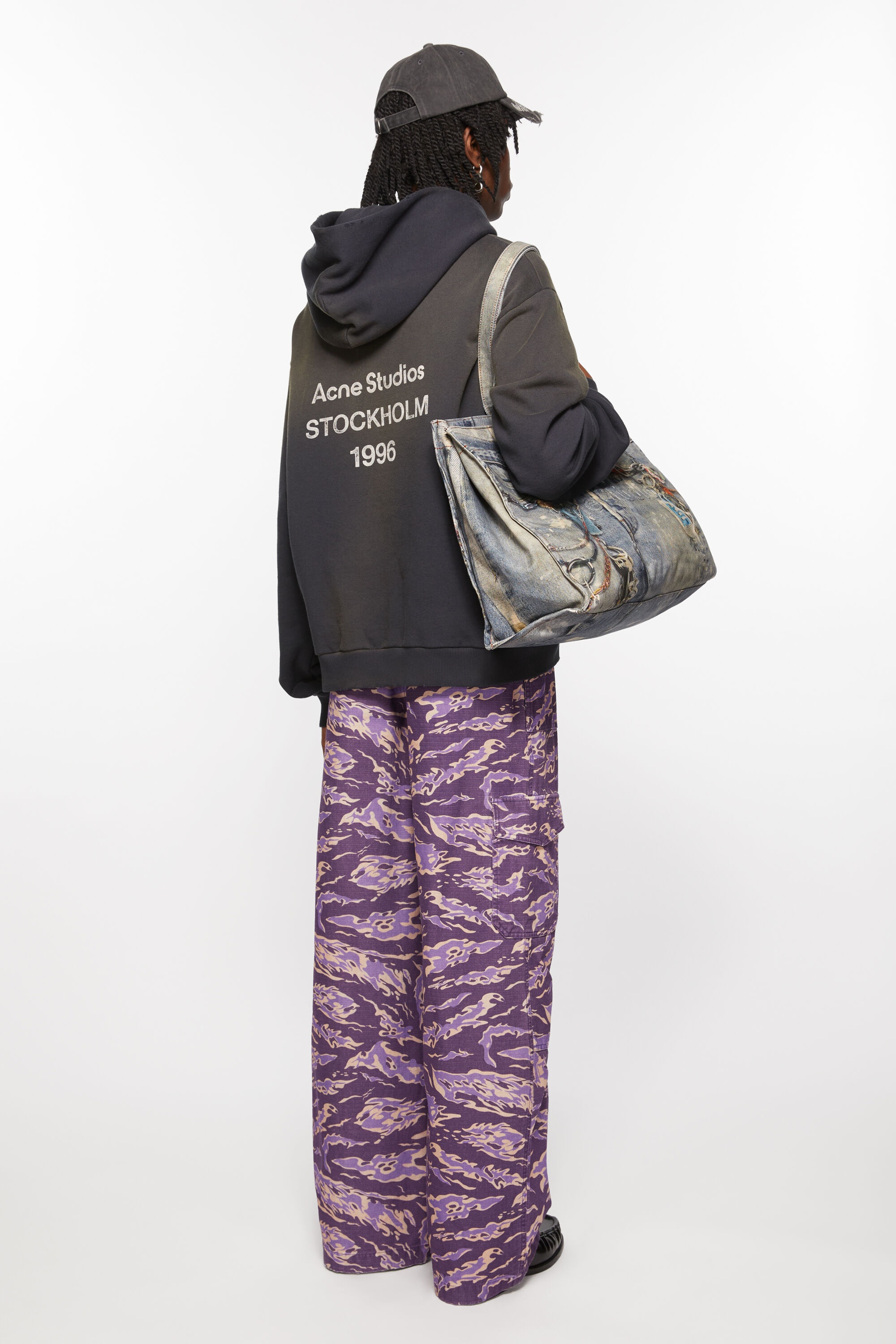 Cargo print trousers - Purple multi - 3