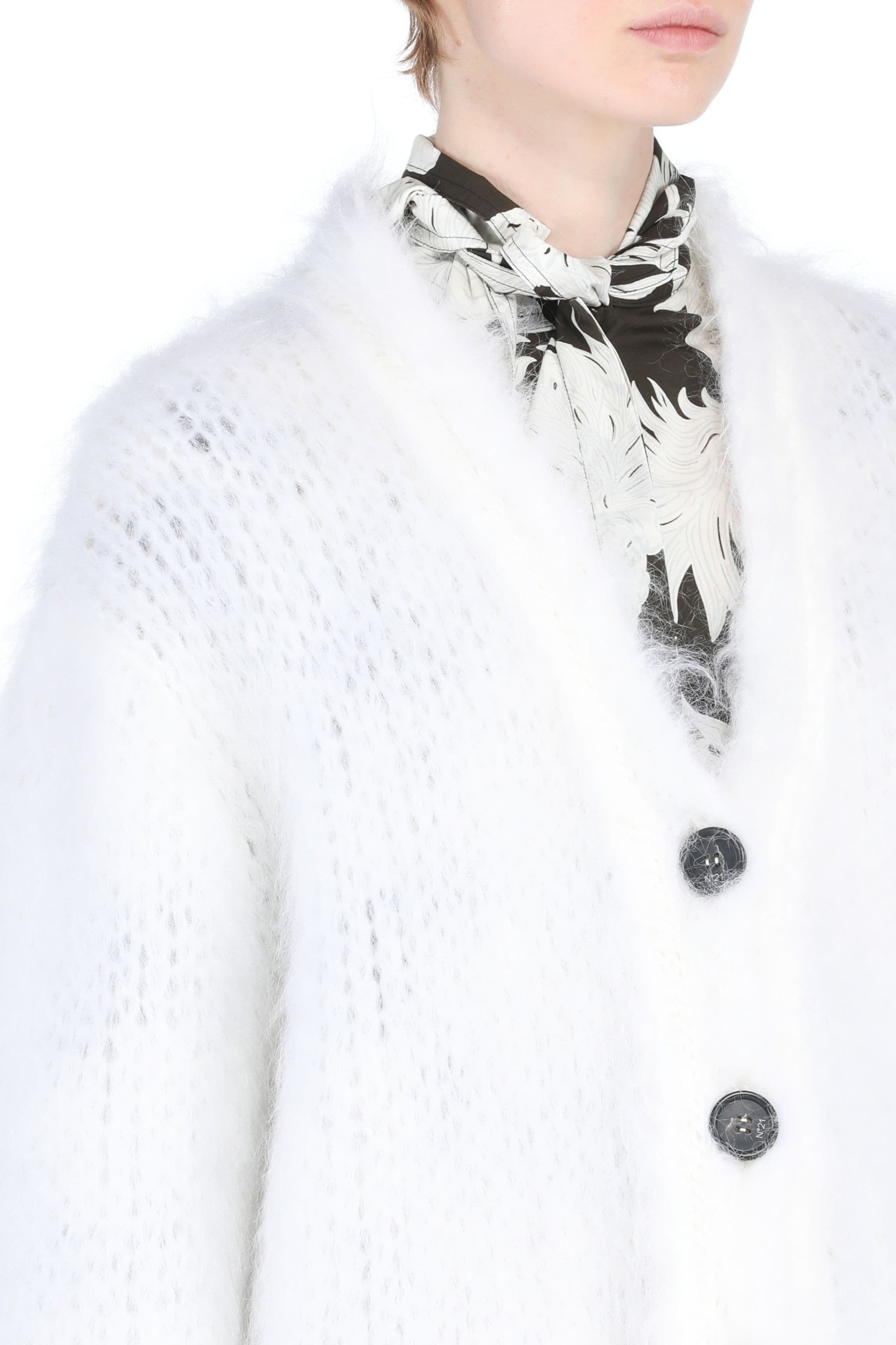 OVERSIZED OPEN-KNIT CARDIGAN - 5