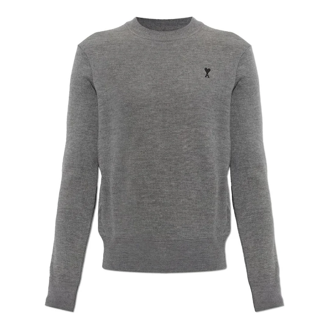 Crewneck Sweater With Heart Logo - 1
