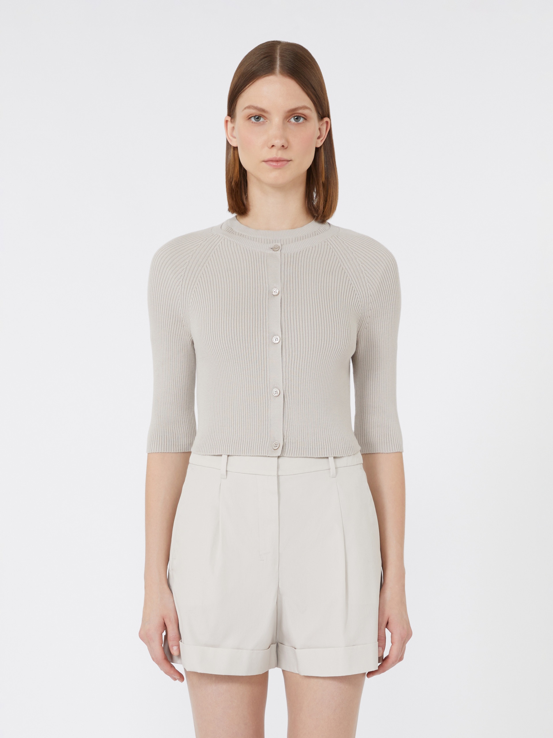 KASSEL Cropped cotton cardigan - 3