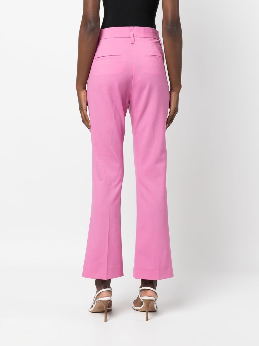 high-waisted cropped trousers - 4