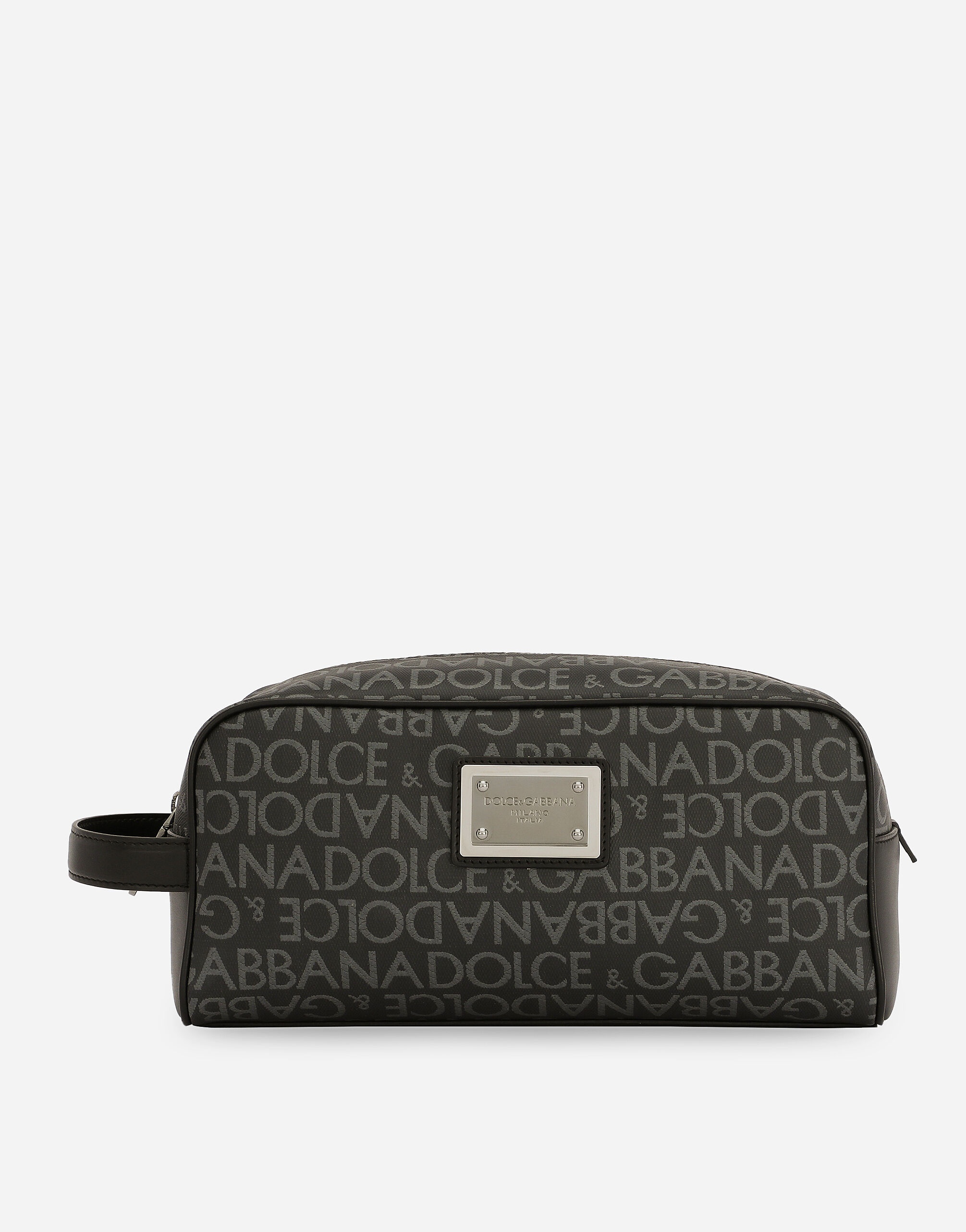Coated jacquard toiletry bag - 1