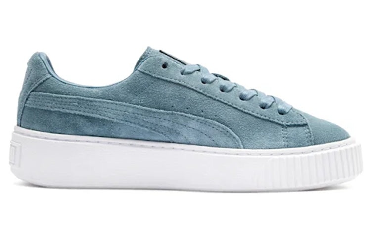 (WMNS) PUMA Suede Platform Blue 362223-13 - 2