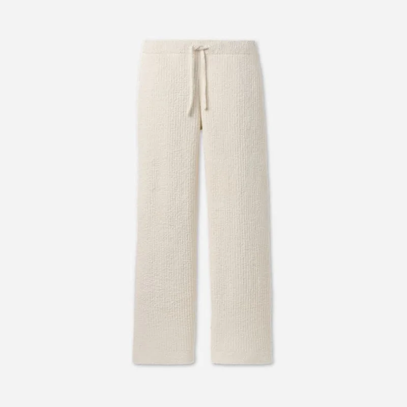 ® Women's Couria Straight-Leg Rib Pant Bottoms in Cream - 1