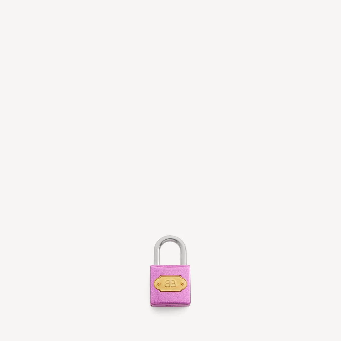 Women's Charm/keychain Bb Padlock in Pink/gold - 1