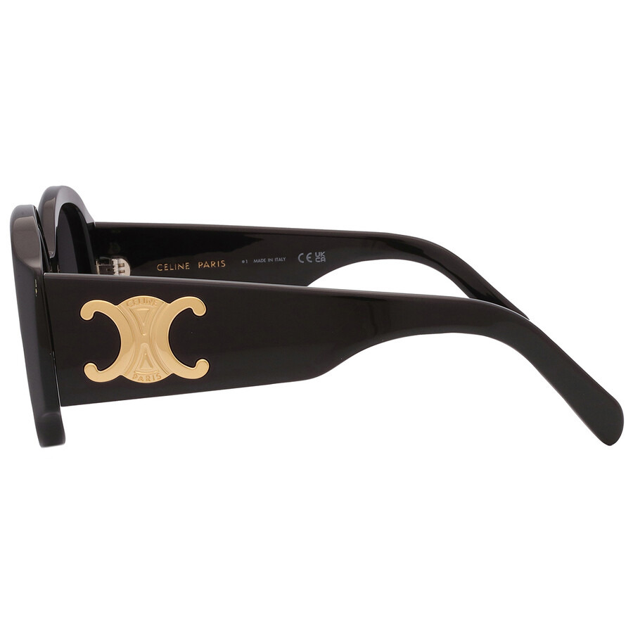 Celine Maxi Triomphe Smoke Rectangular Ladies Sunglasses CL40305U 01A 54 - 5