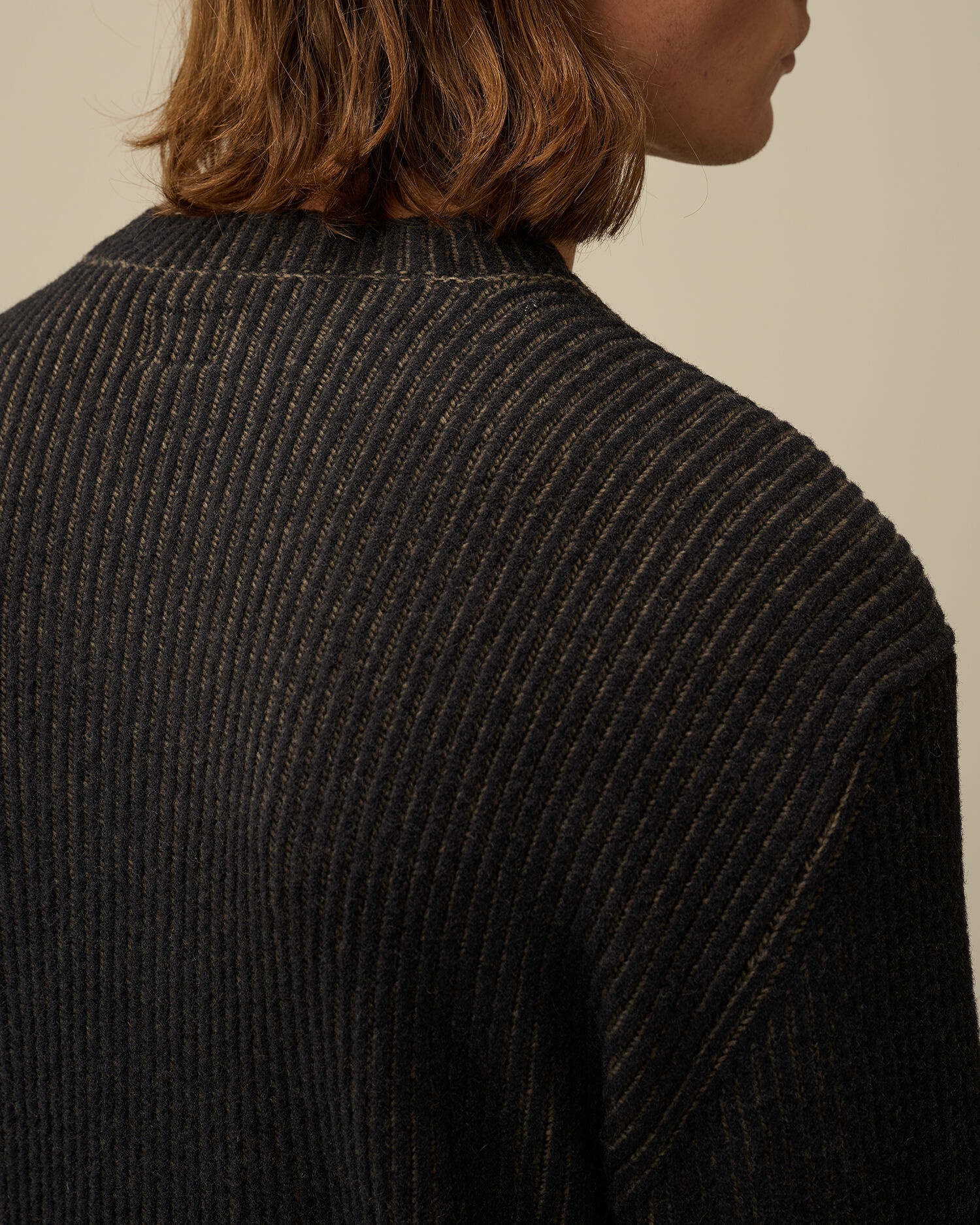 Fleece Knit Crewneck Vanisé Knit - 5