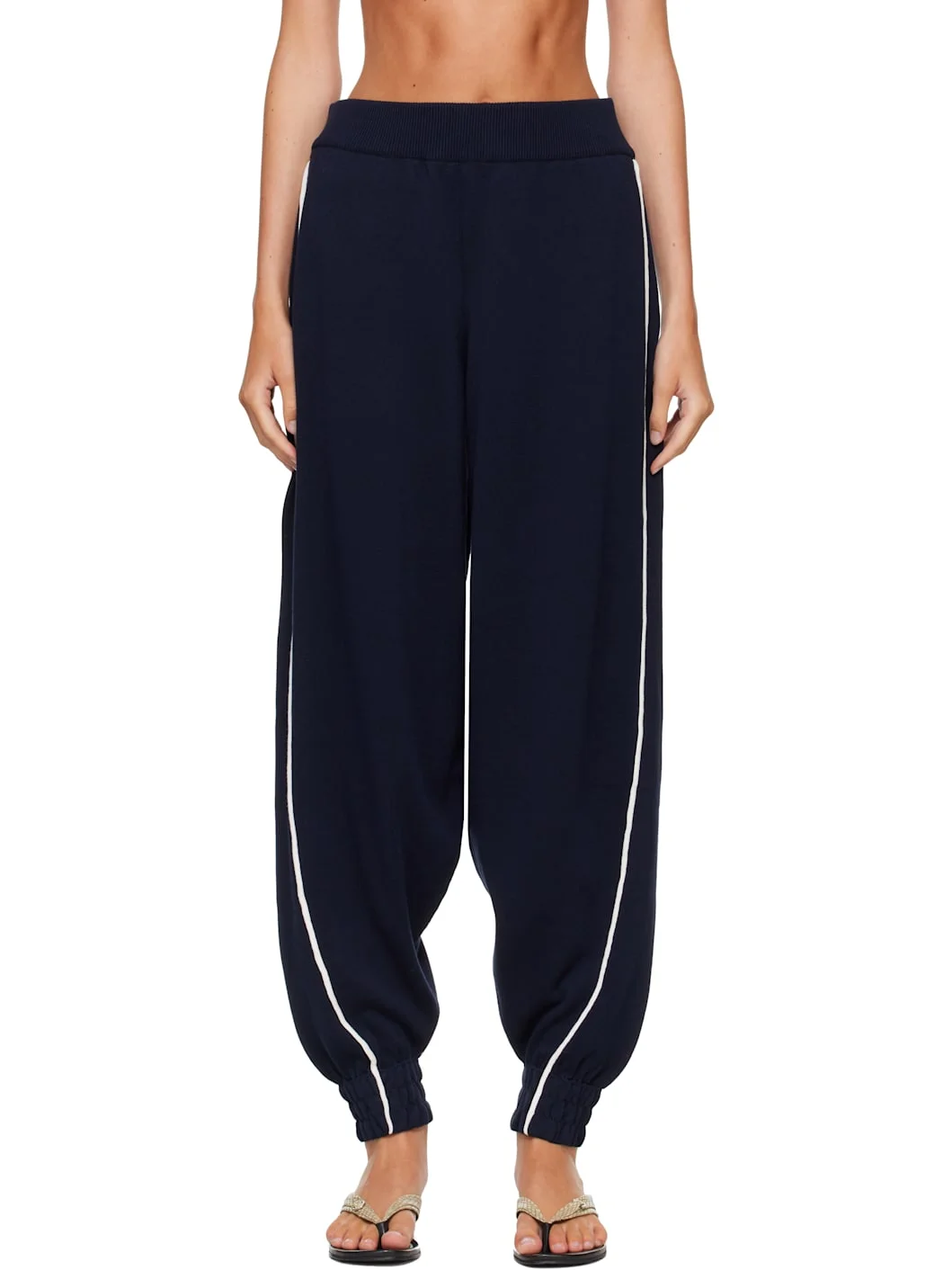 Navy Organic Cotton Sporty Lounge Pants - 1
