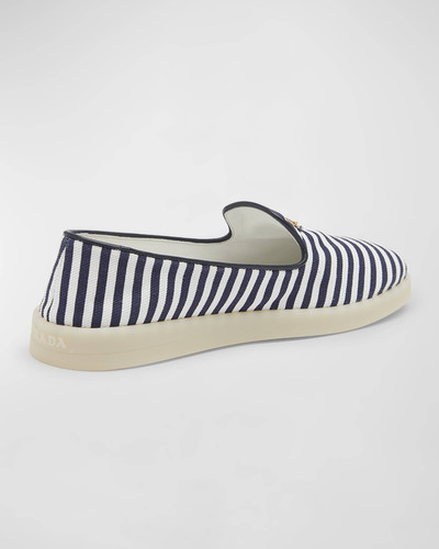 Prada Saint Tropez Stripe Slip-On Sneakers outlook