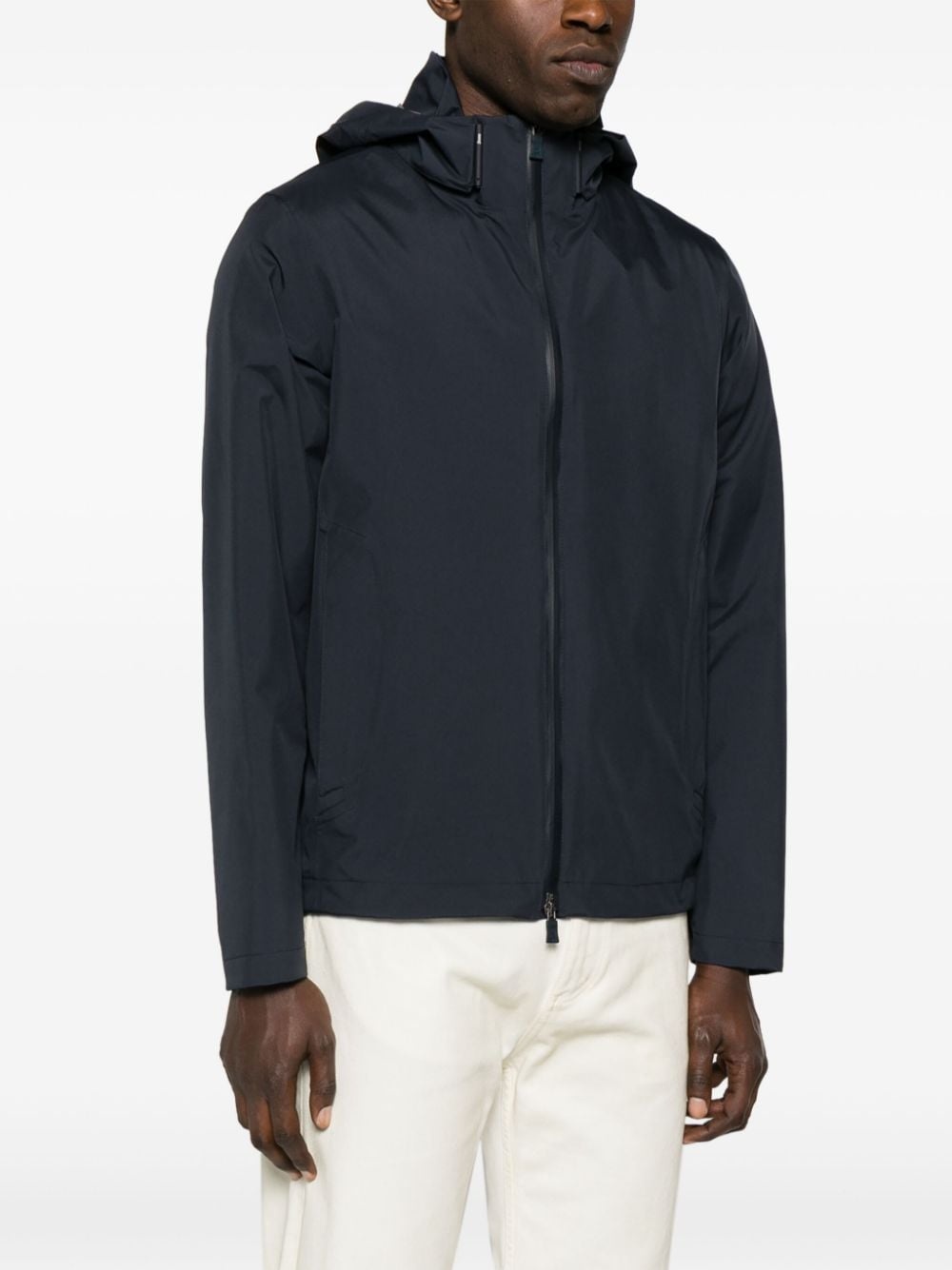 hooded zip-up jacket - 3