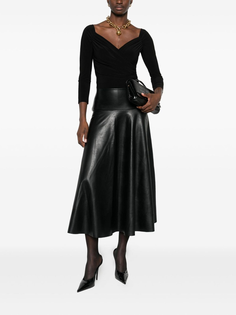NORMA KAMALI pleated midi skirt outlook