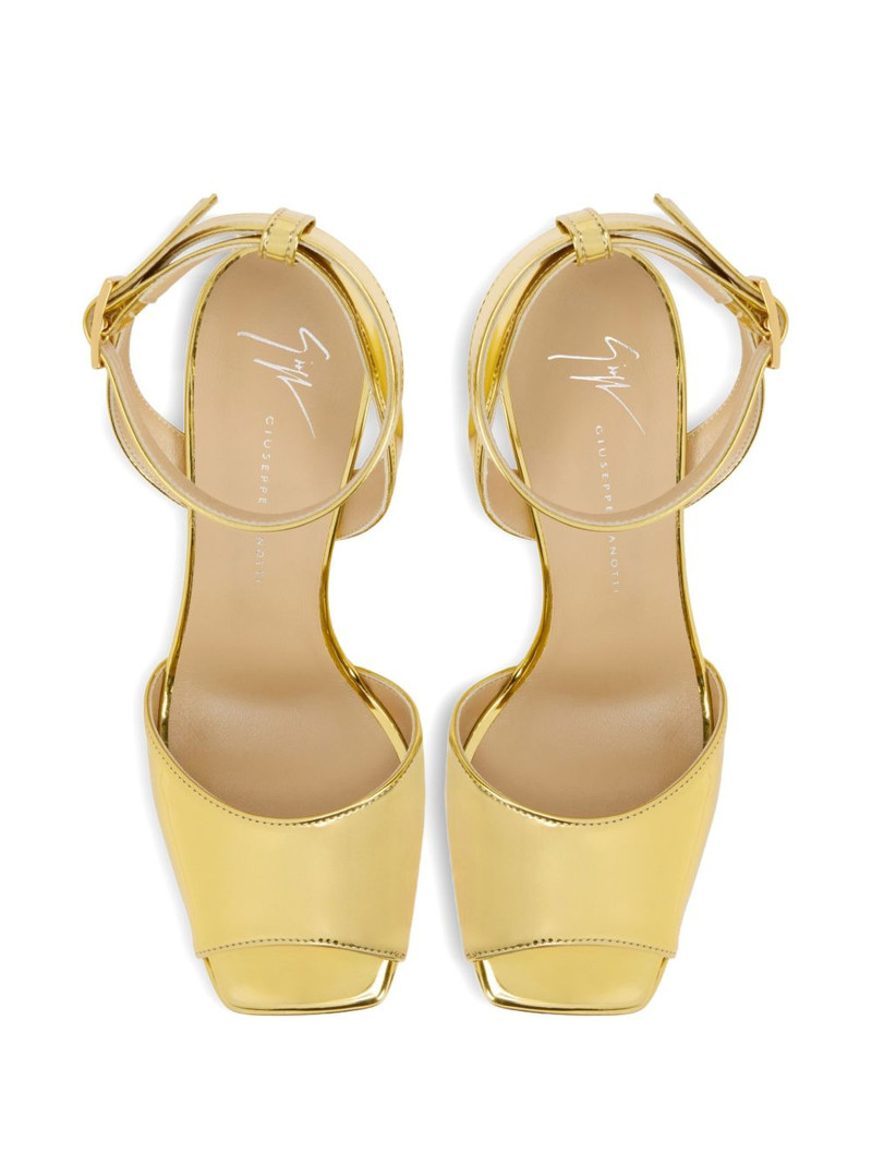 mirror-effect buckle sandals 4
