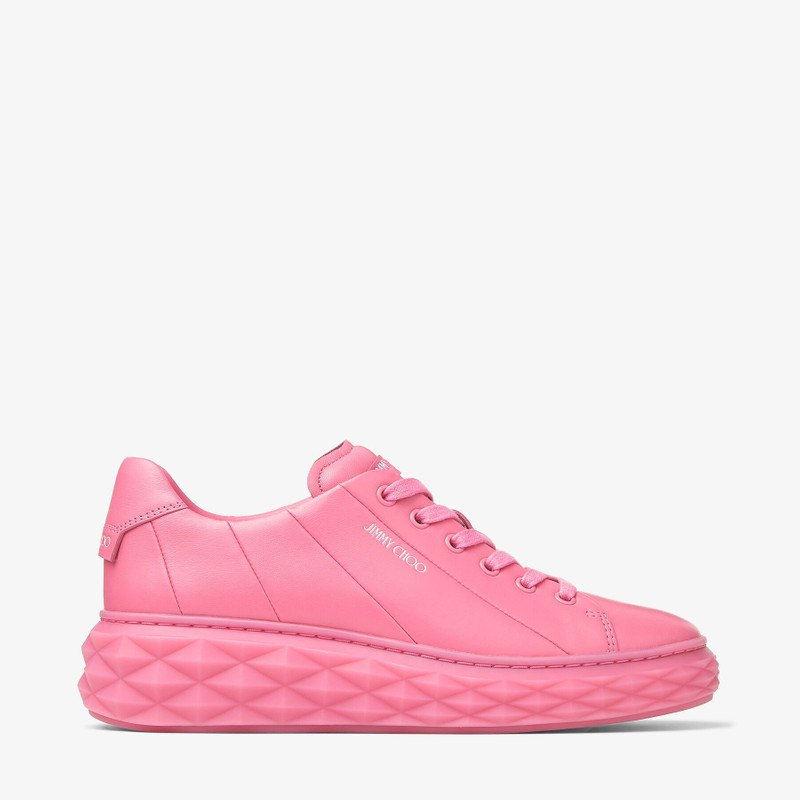 Diamond Light Maxi/F
Candy Pink Nappa Leather Low-Top Trainers with Platform Sole 1