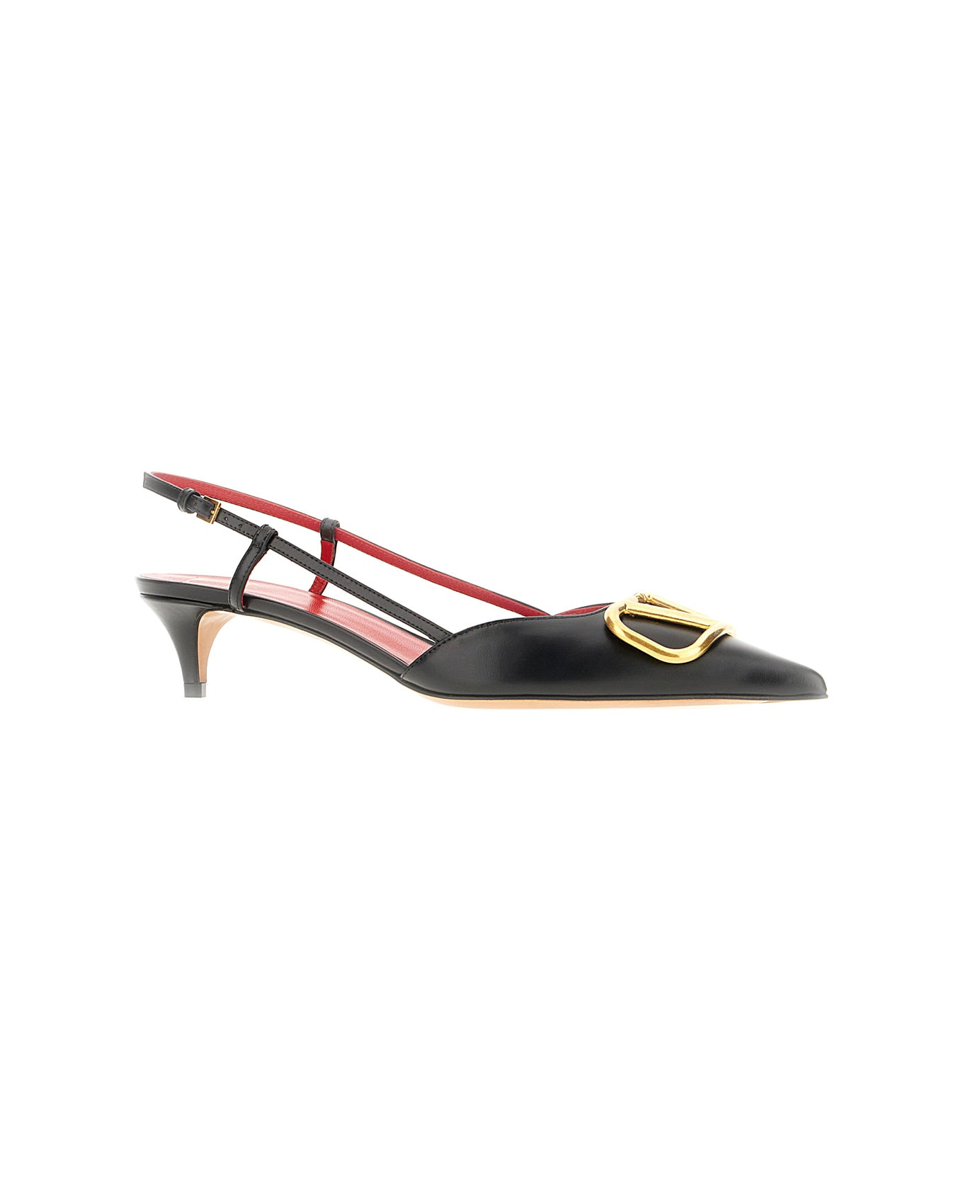 Black Leather Pumps - 2