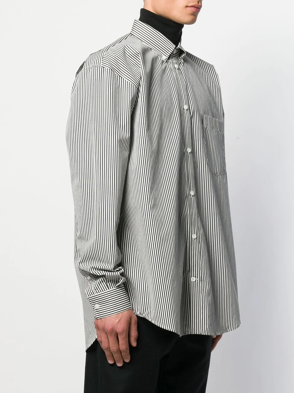 striped logo shirt - 3