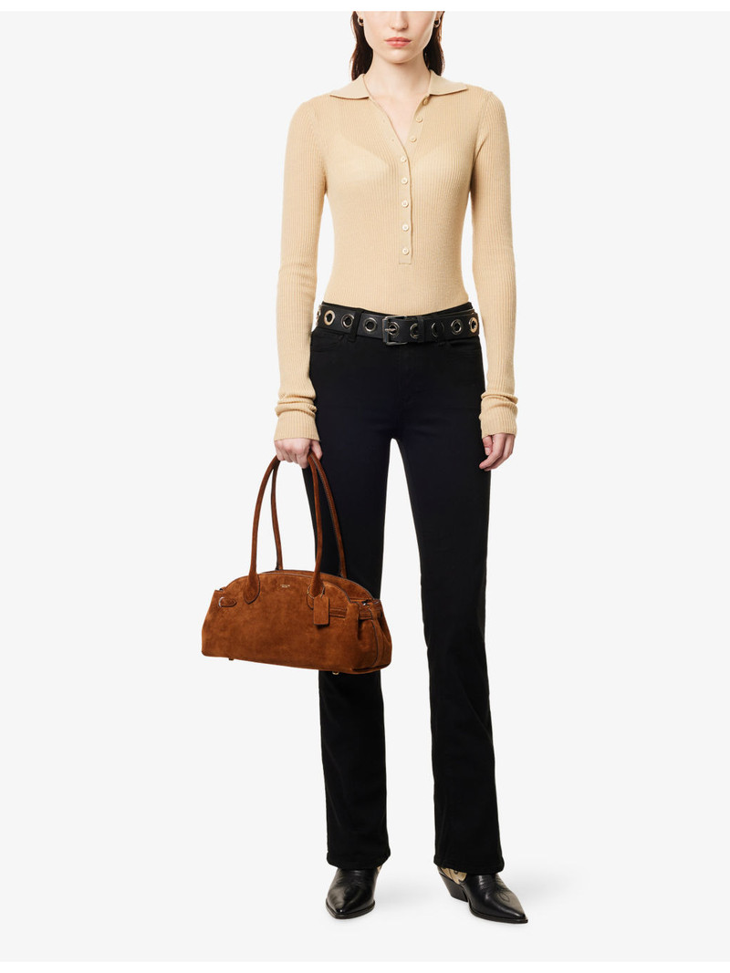 PAIGE "Manhattan 32"" Bootcut High-Rise Denim Jeans" outlook