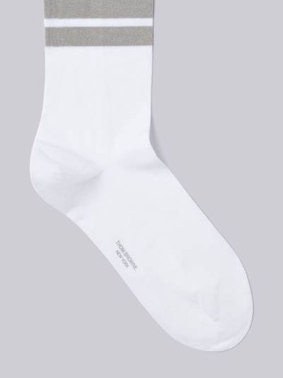 Thom Browne 4-bar stripe mid calf socks outlook