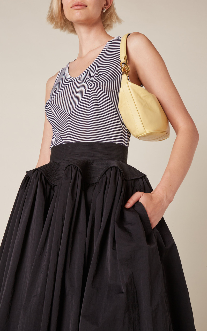 Bottega Veneta Striped Knit Tank Top navy outlook