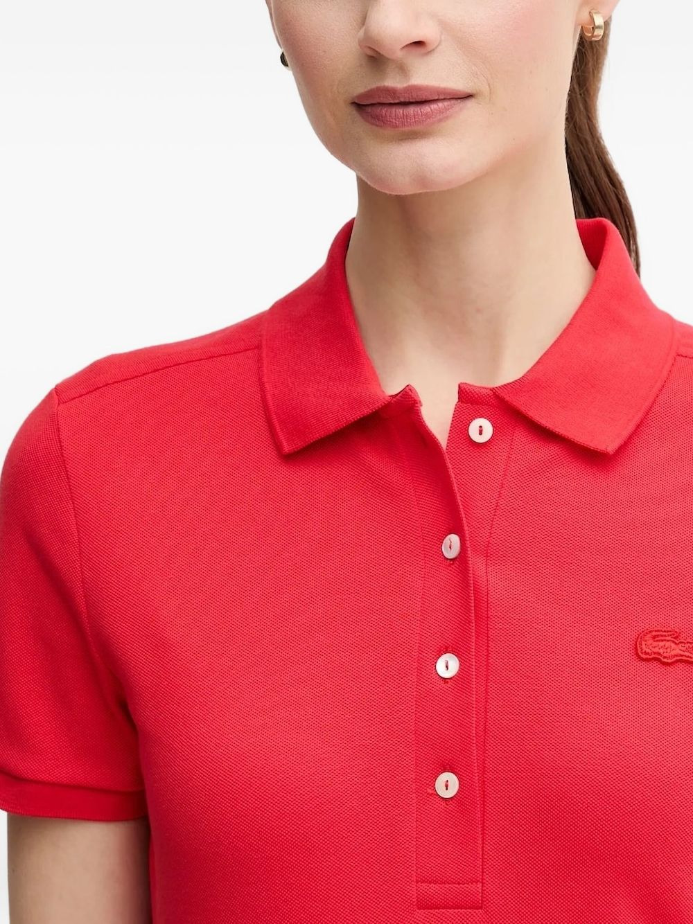 short-sleeve polo mini dress - 5