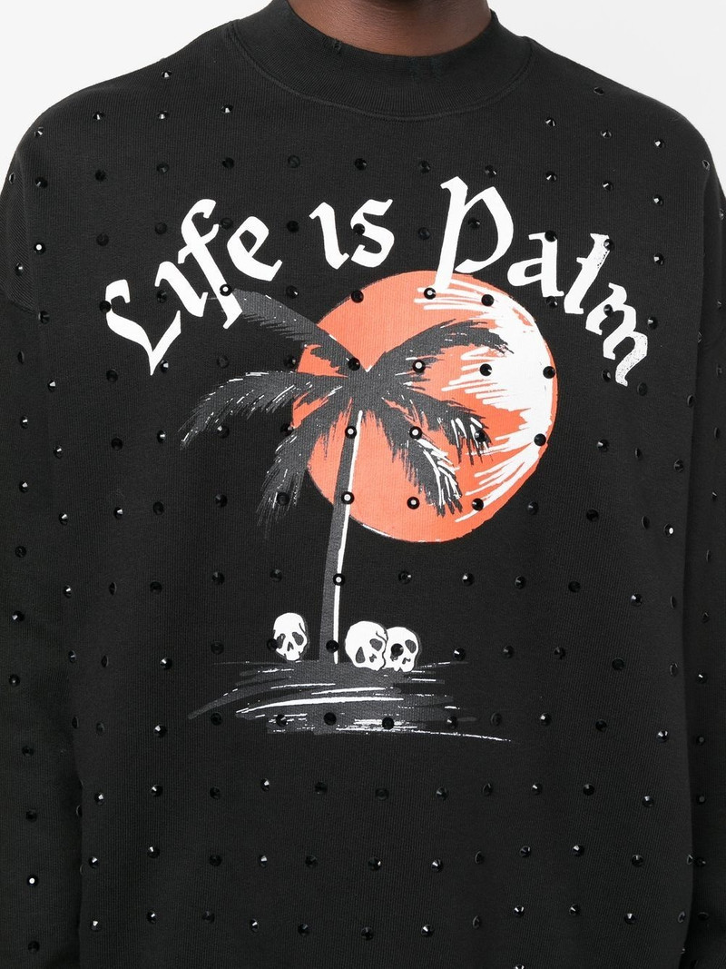 graphic-print crystal-embellished sweatshirt 5