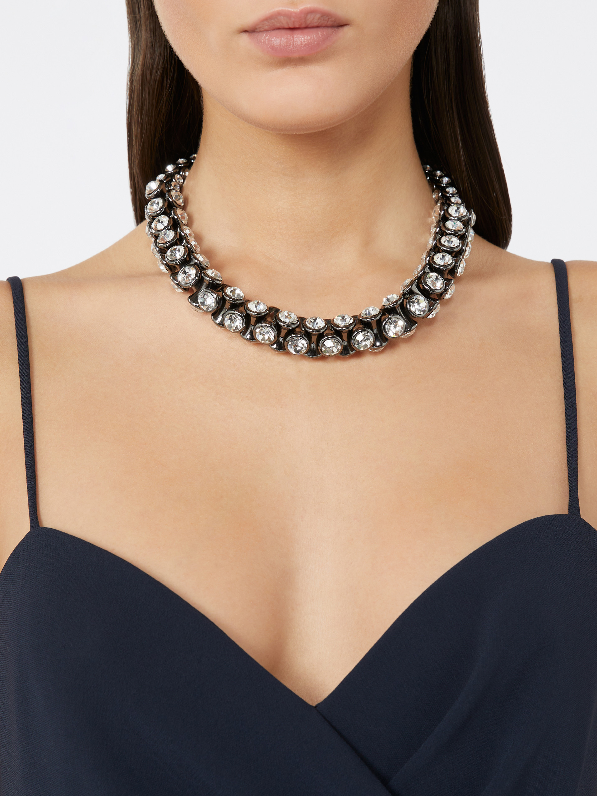 EDWIGESTD Necklace with crystals - 4