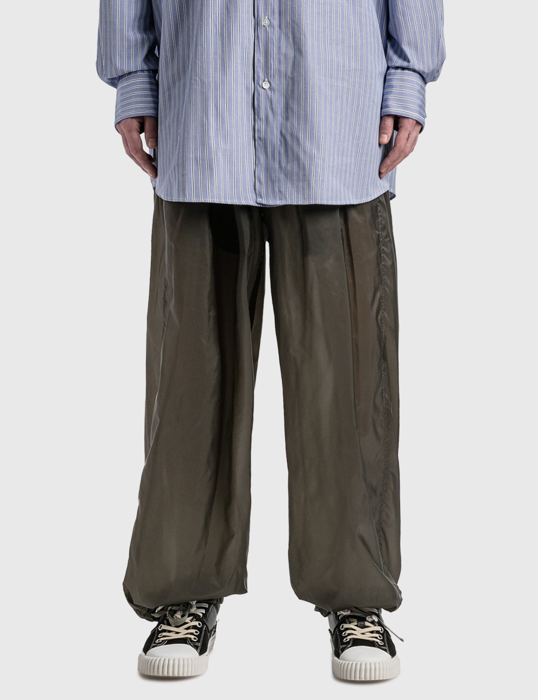 NYLON WIDE PANTS - 3