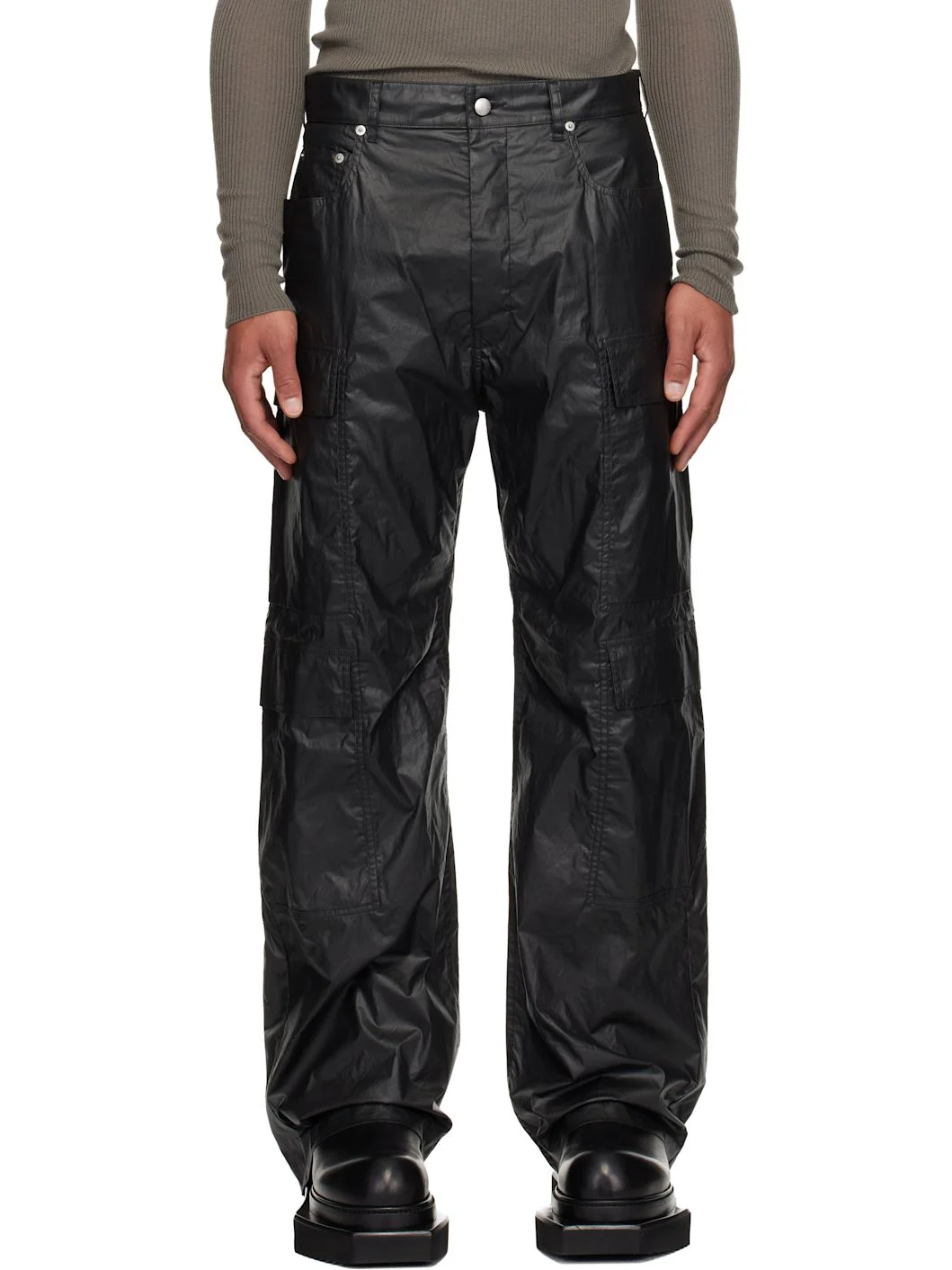 Black Concordians Double Cargo Pants - 1