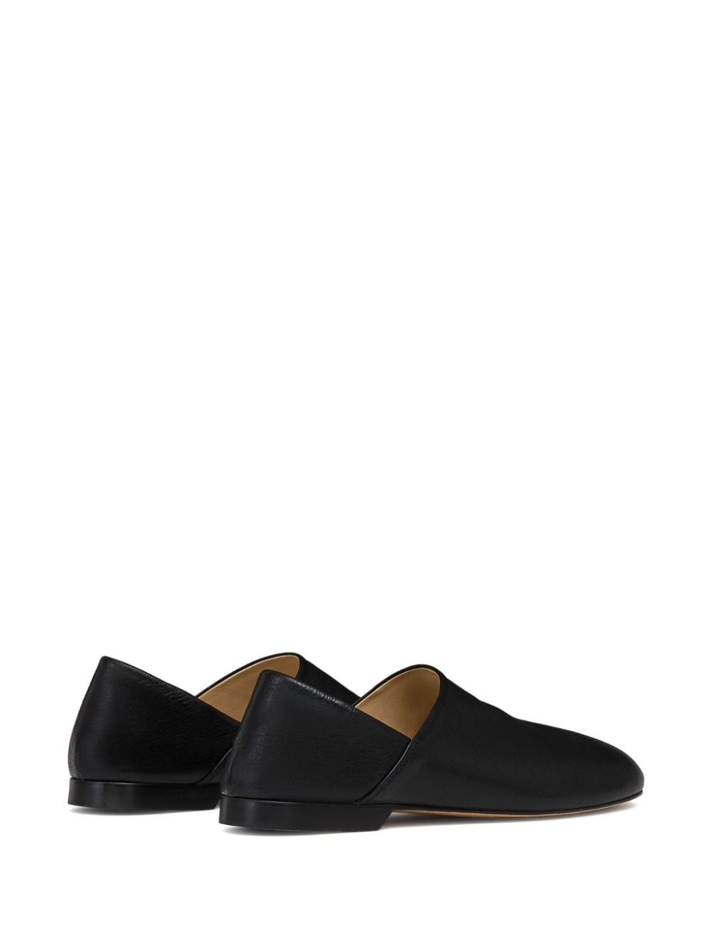 folding-heel leather slippers - 3