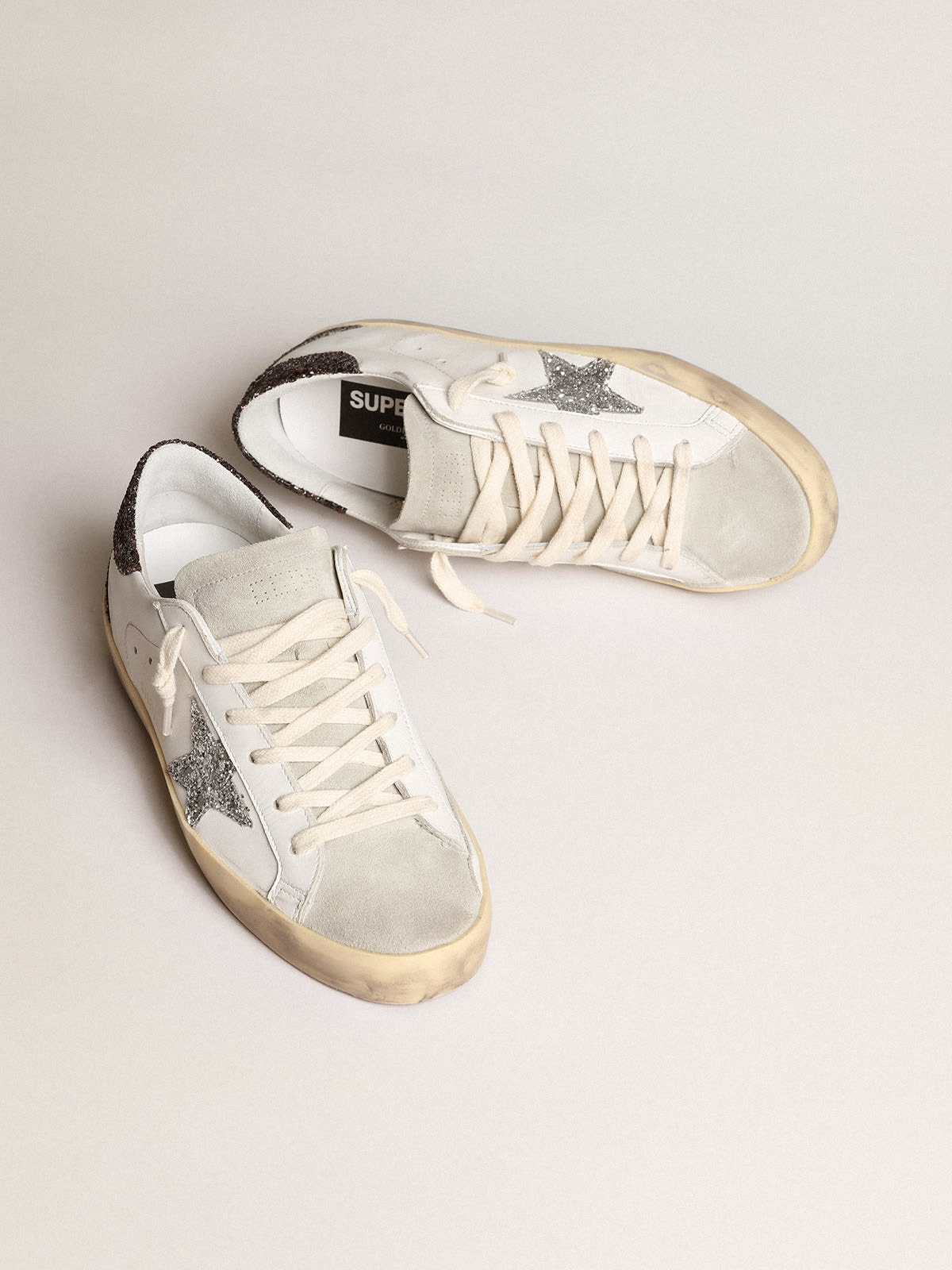 Star sneakers fashion silver