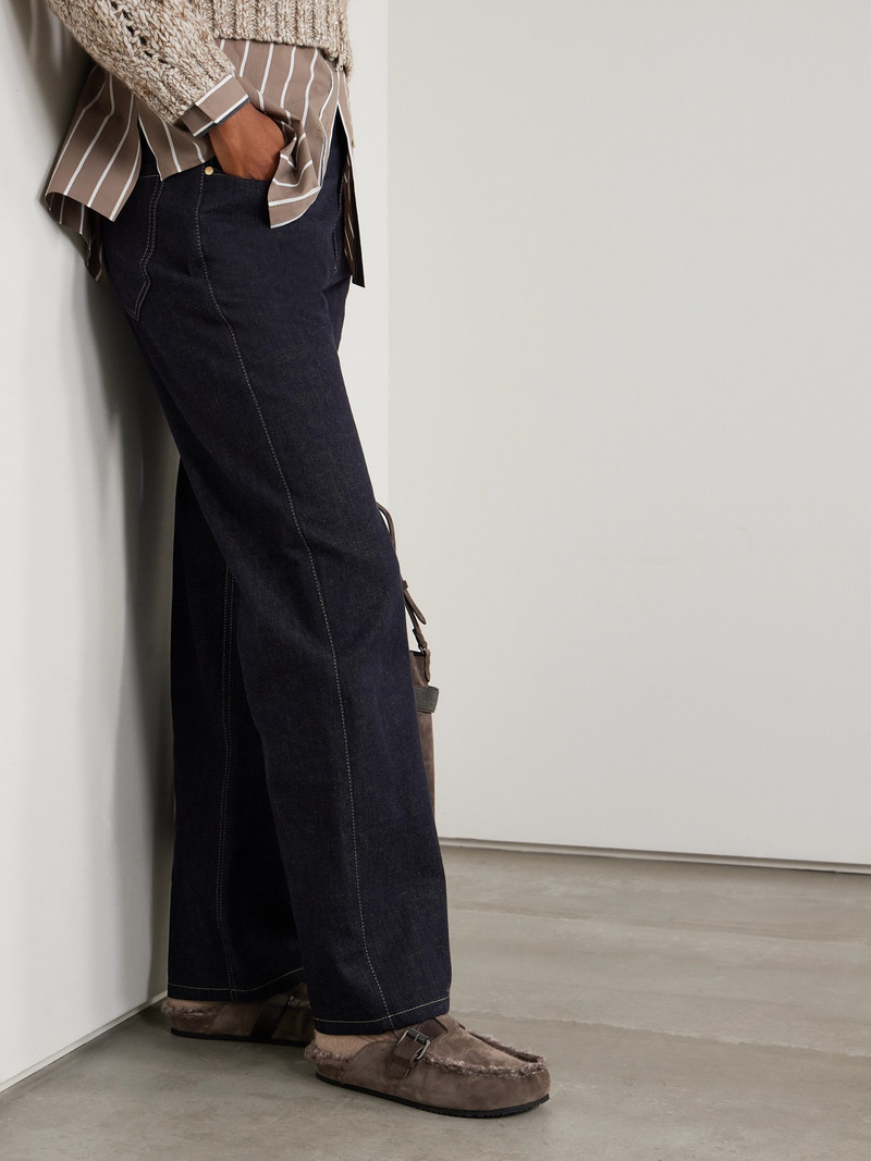 Brunello Cucinelli Buckled Shearling Mules outlook