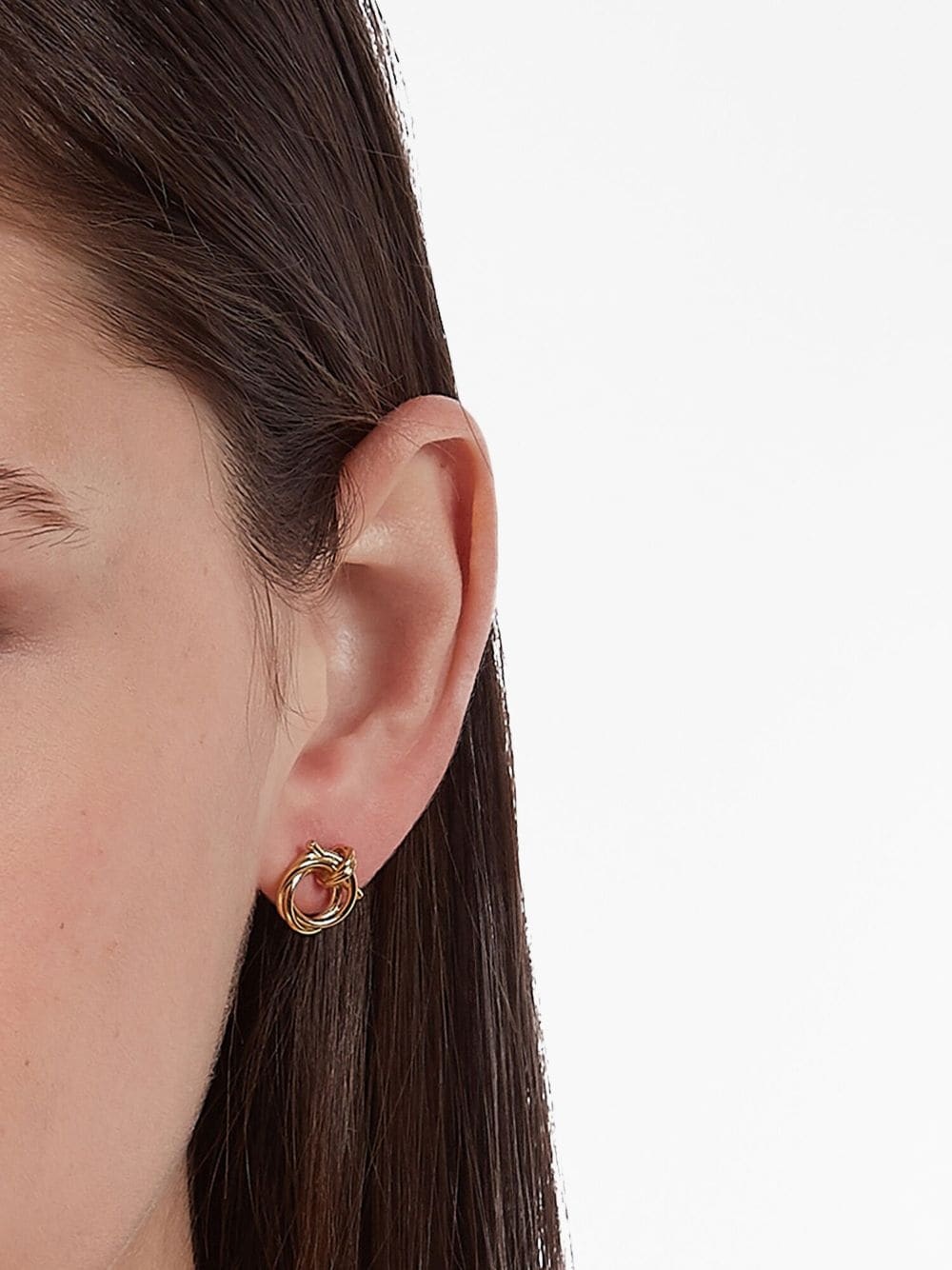 Gancini twisted hoop earrings - 2