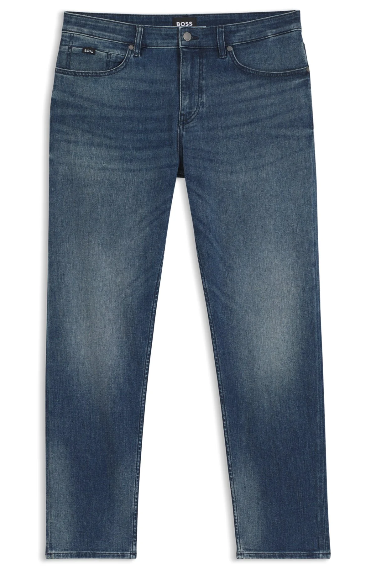 REGULAR-FIT JEANS IN STRETCH DENIM - 1