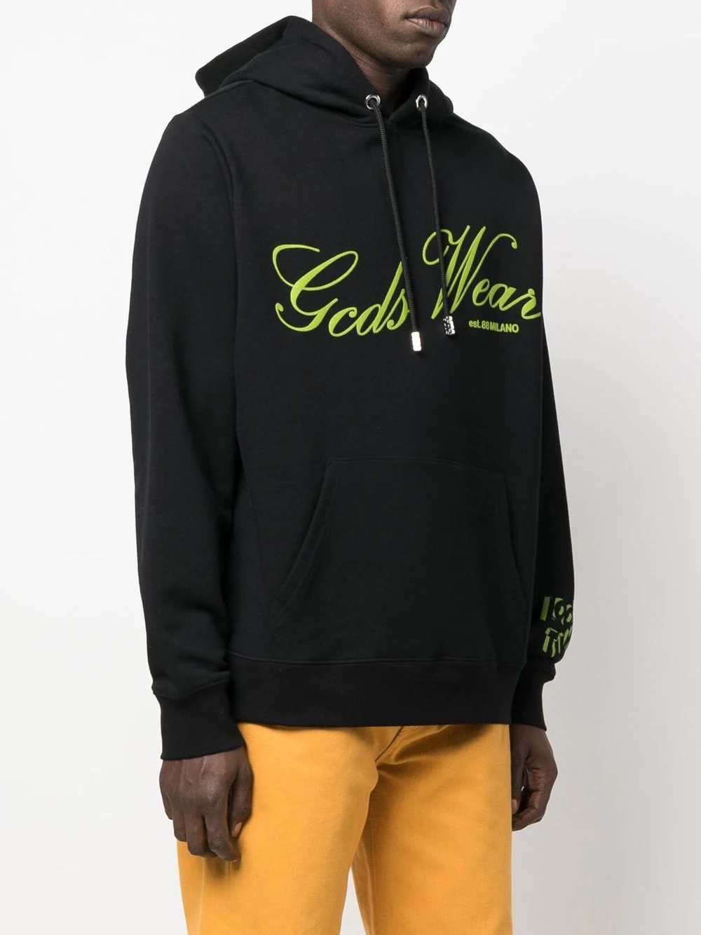 slogan-print pullover hoodie - 4