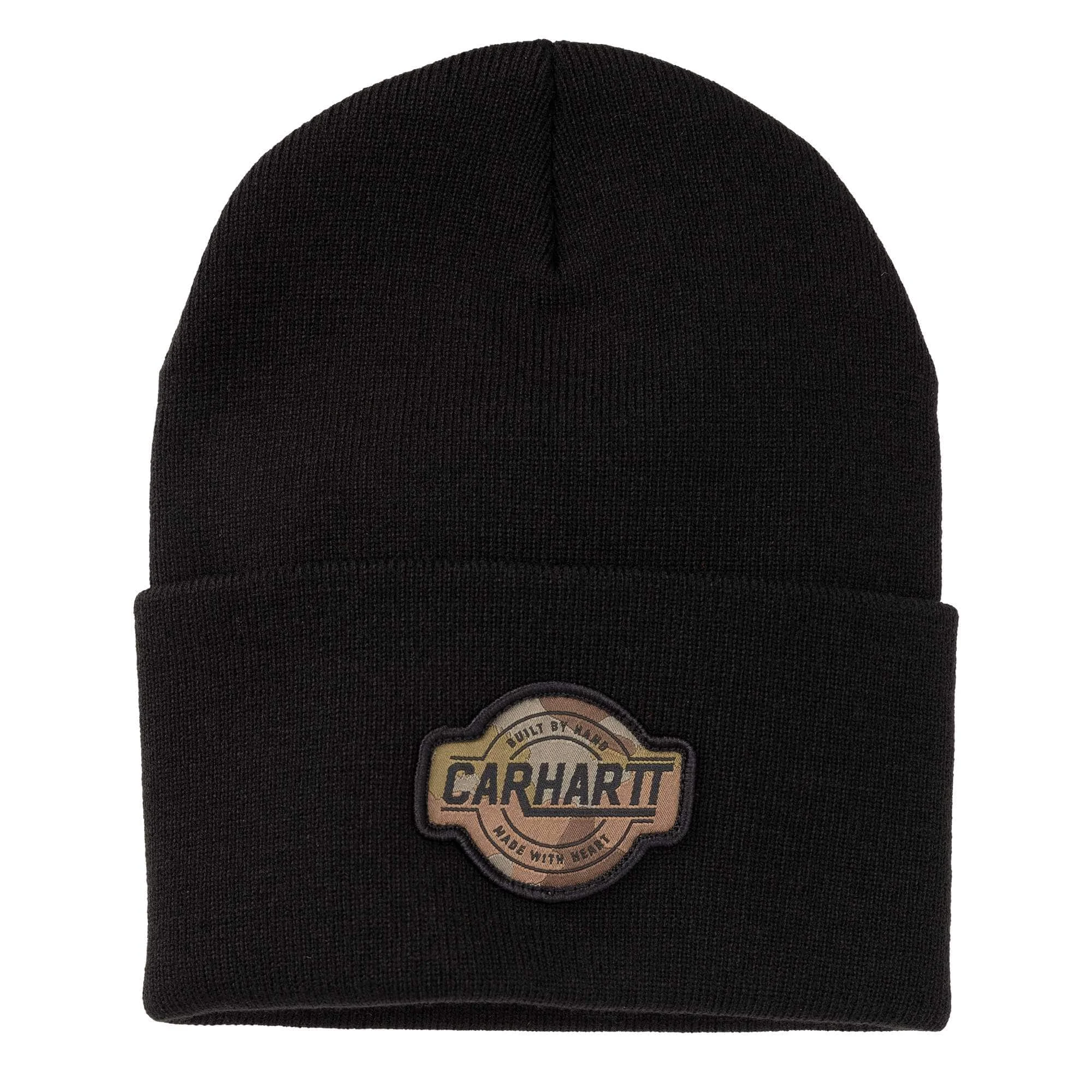 Camo Patch Cuffed Beanie - 1