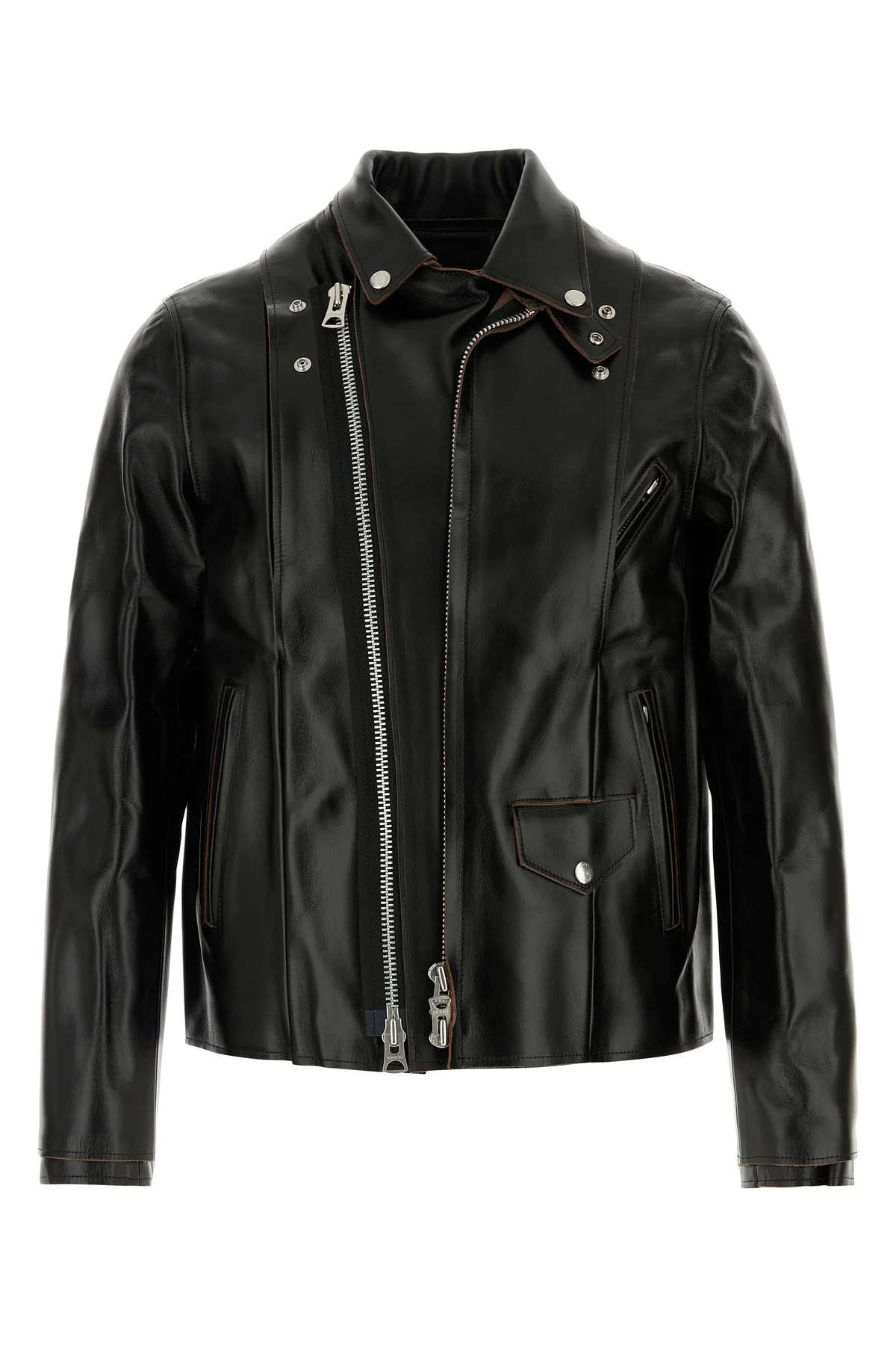 Black leather jacket - 1