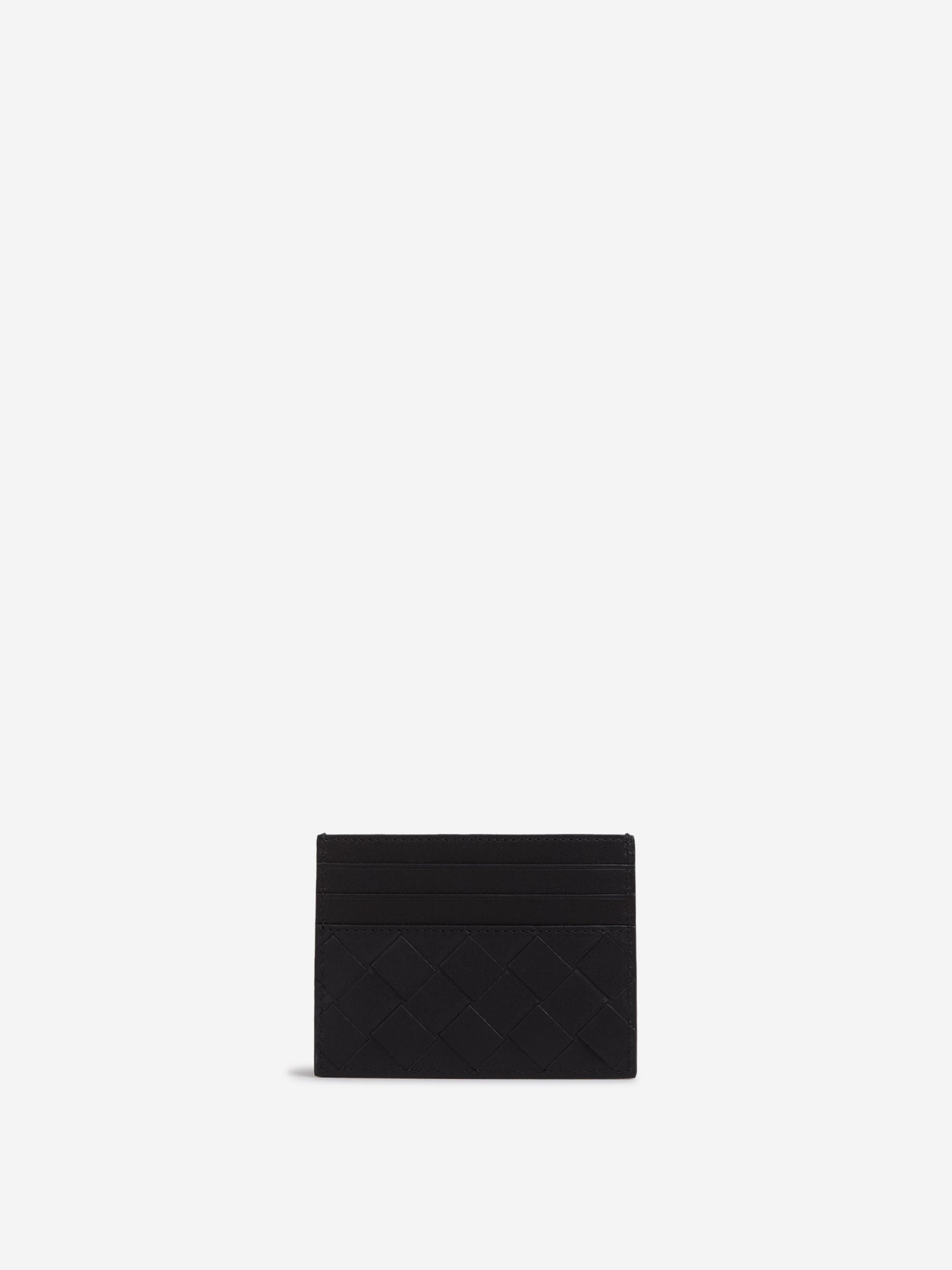 INTRECCIATO LEATHER CARDHOLDER - 1