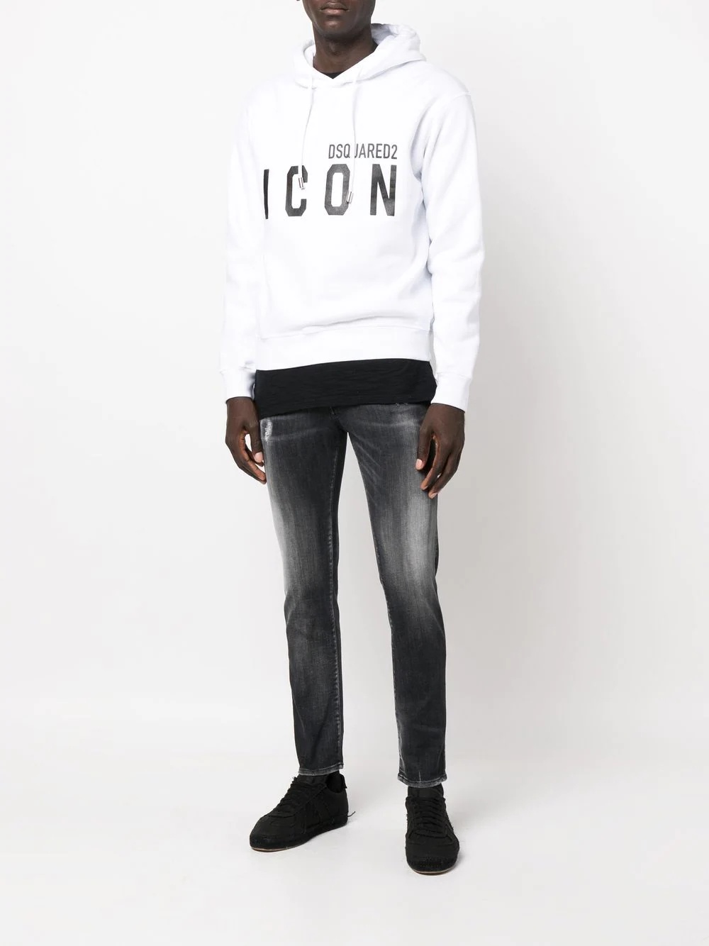 Icon print hoodie - 2