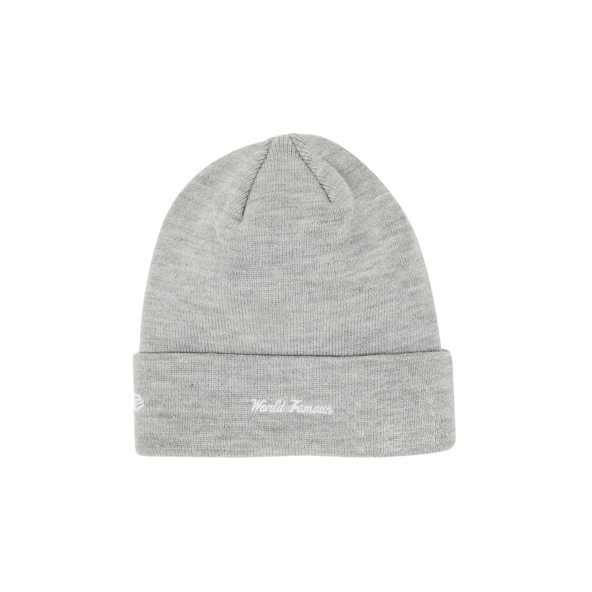 Supreme x New Era Box Logo Beanie 'Heather Grey' - 2