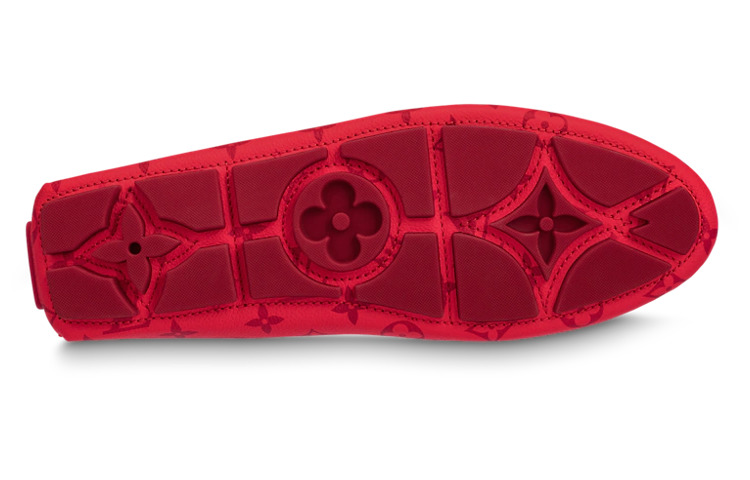 LOUIS VUITTON Driver Moccasin Shoes 'Red Monogram' 1AAPY6 - 4