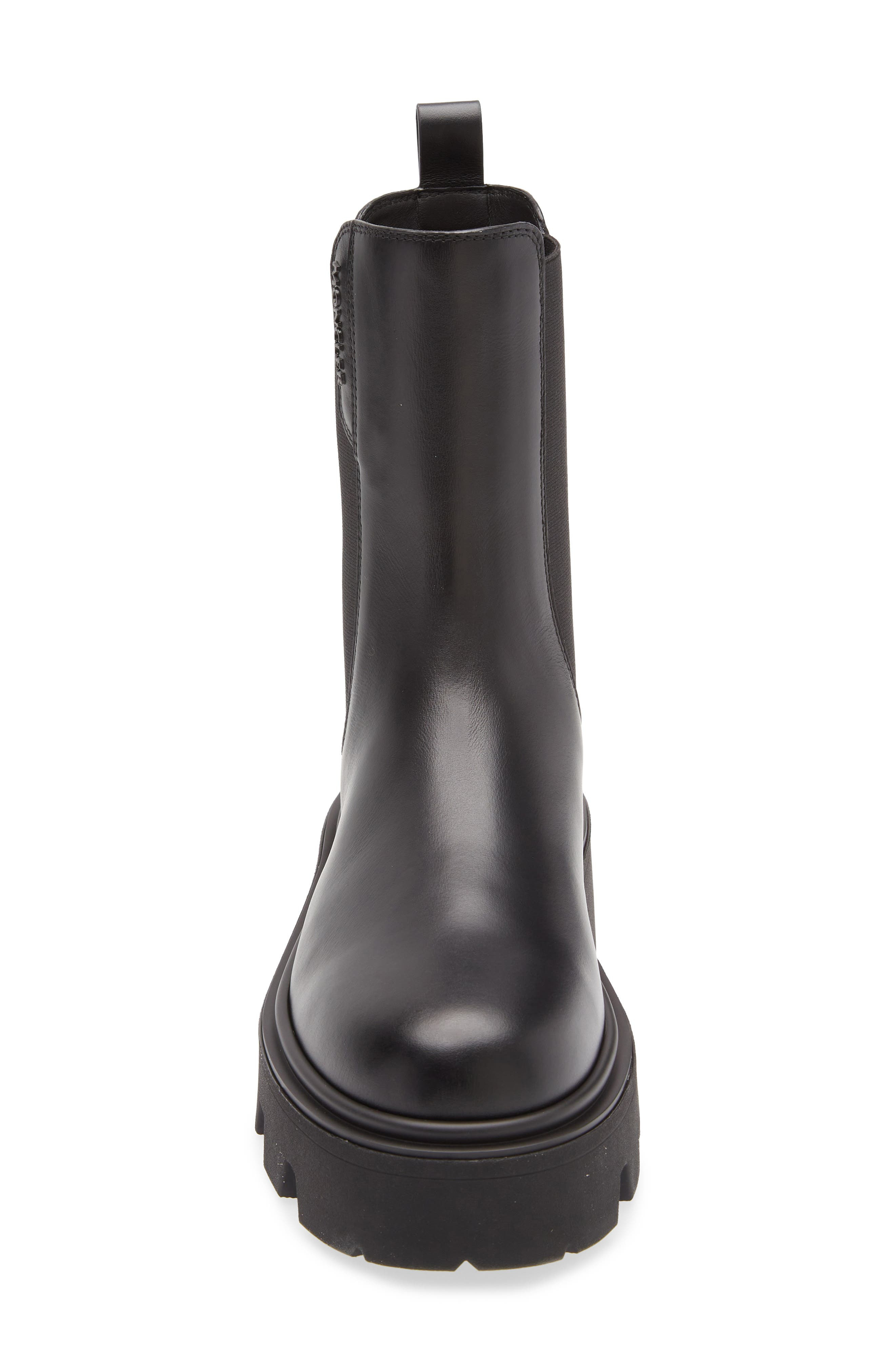Moncler Aurea Lug Chelsea Boot in Black at Nordstrom - 4