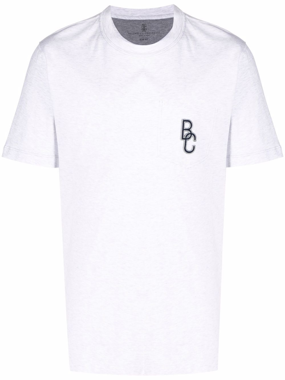 logo-embroidered T-shirt - 1